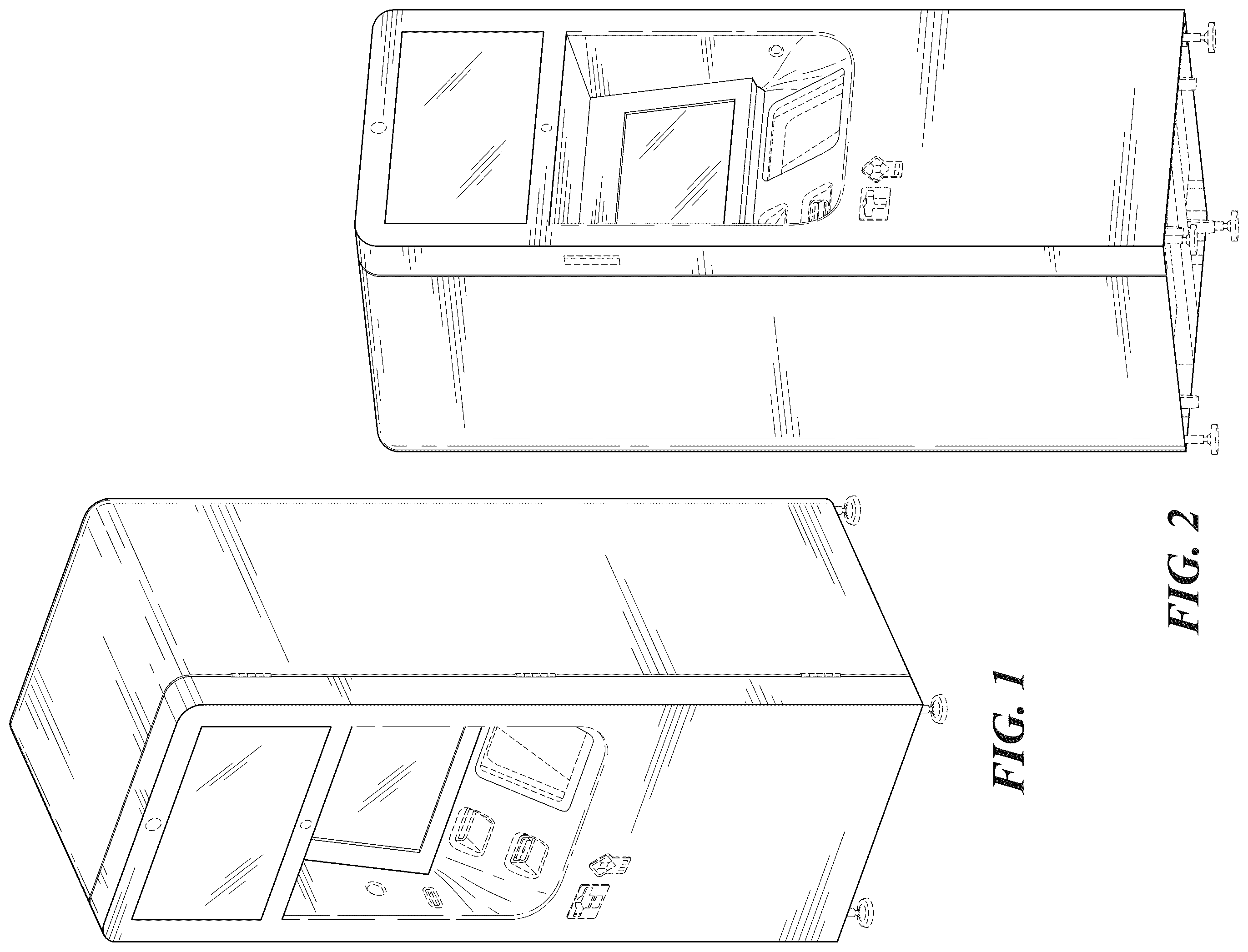 Patent USD1101350 Figure 1 – Kiosk for processing electronic devices