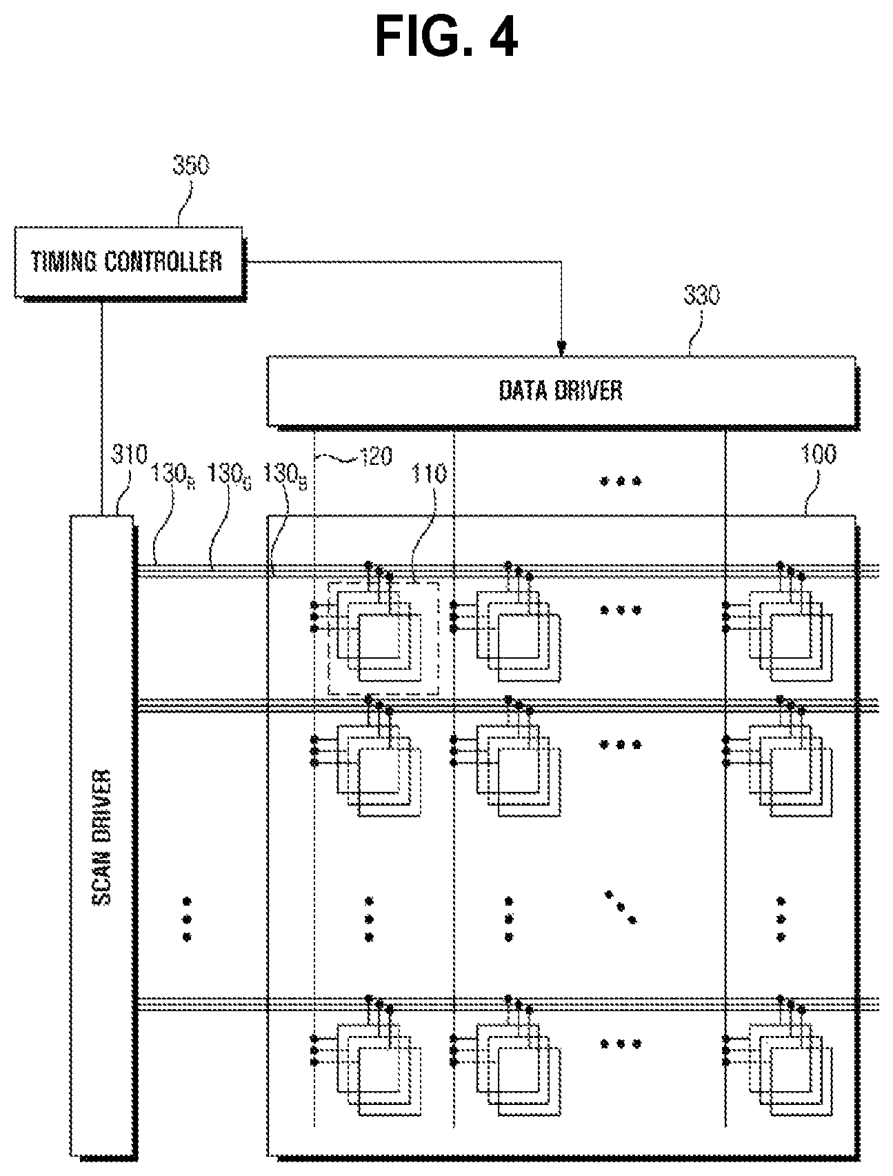 Patent USRE050439 Figure 3 – Display device having light emitting stacked structure