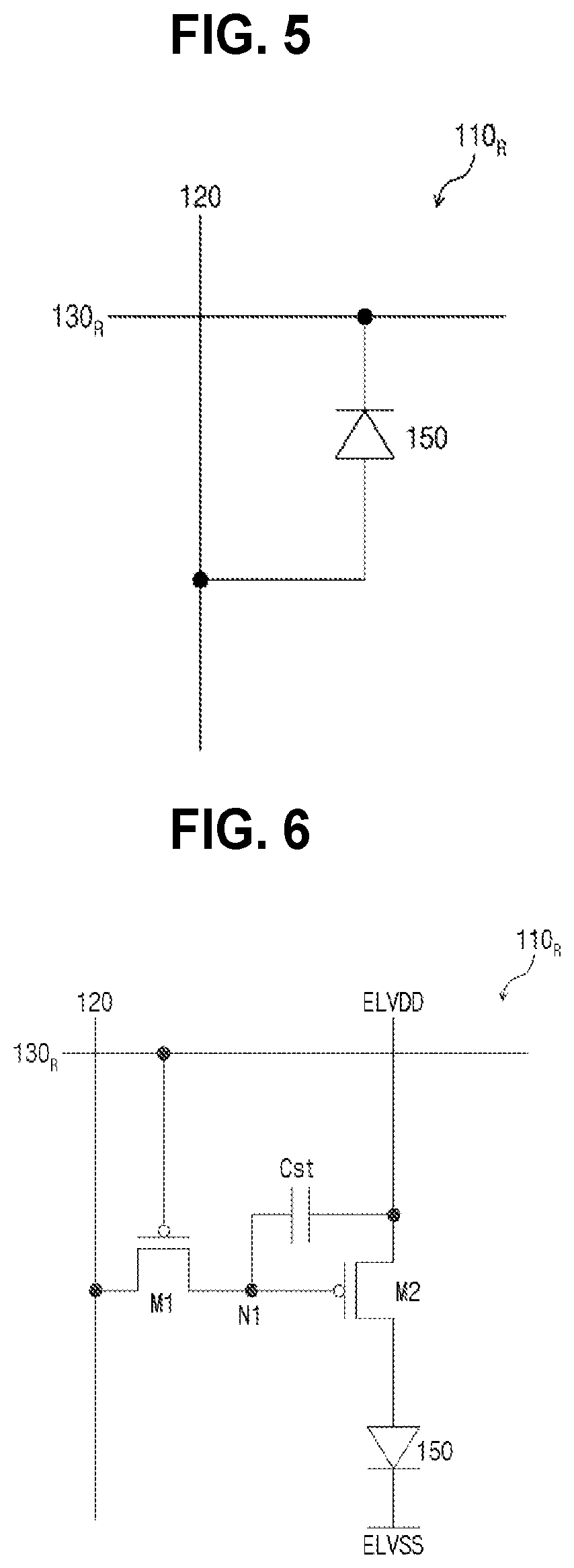 Patent USRE050439 Figure 4 – Display device having light emitting stacked structure