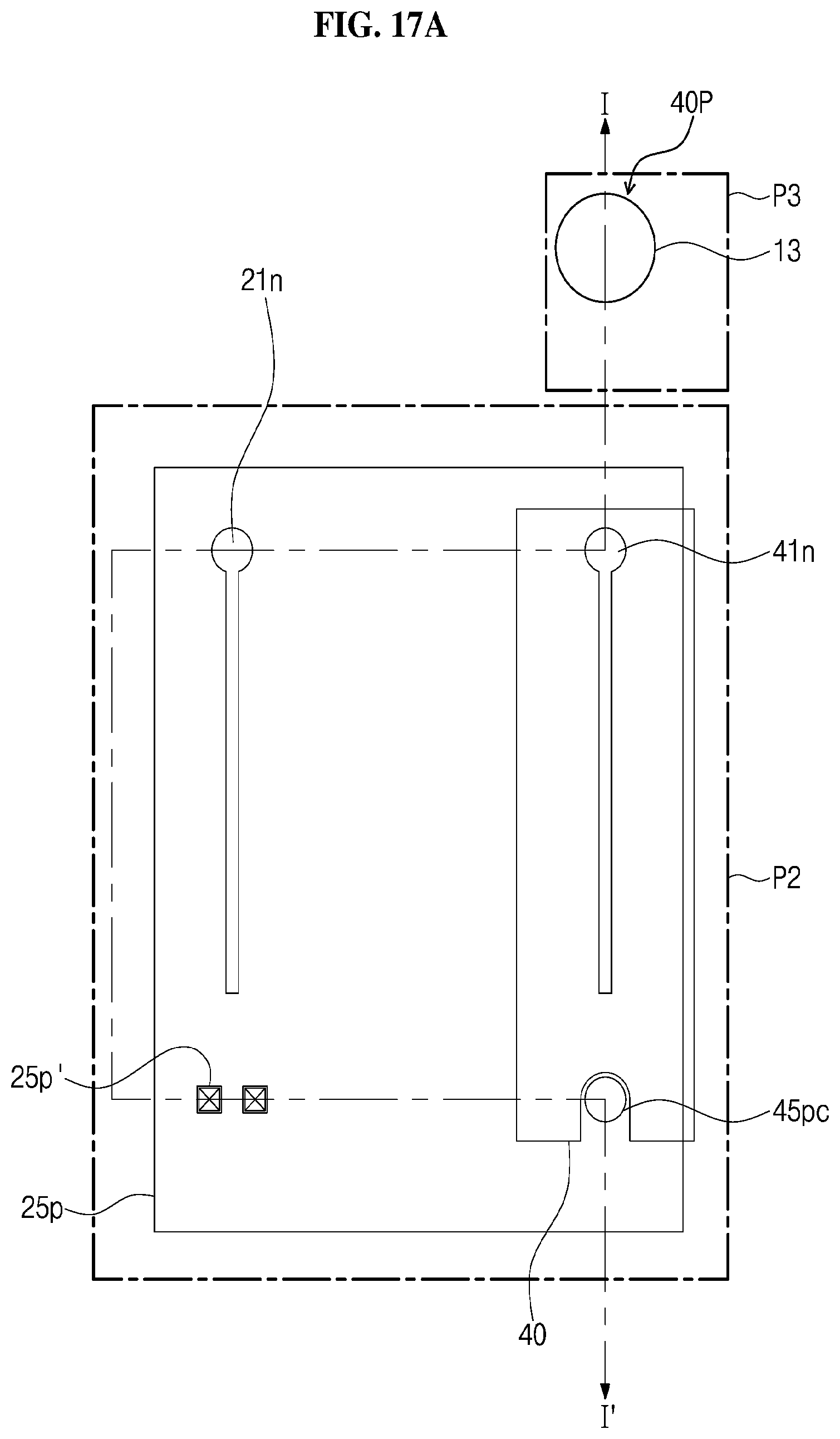 Patent USRE050439 Figure 17 – Display device having light emitting stacked structure