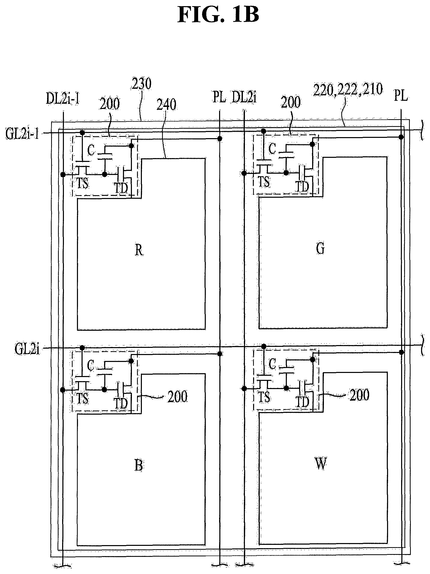 Patent USRE050440 Figure 2 – Organic light emitting display device