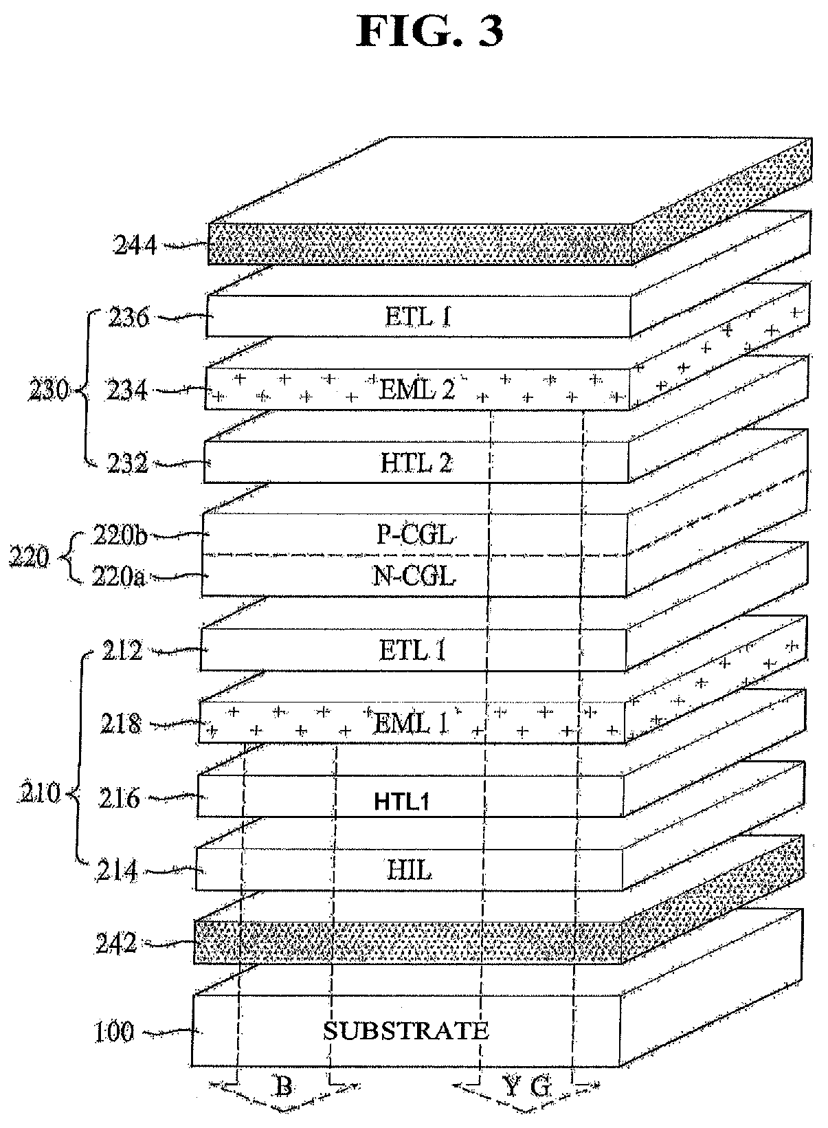 Patent USRE050440 Figure 6 – Organic light emitting display device