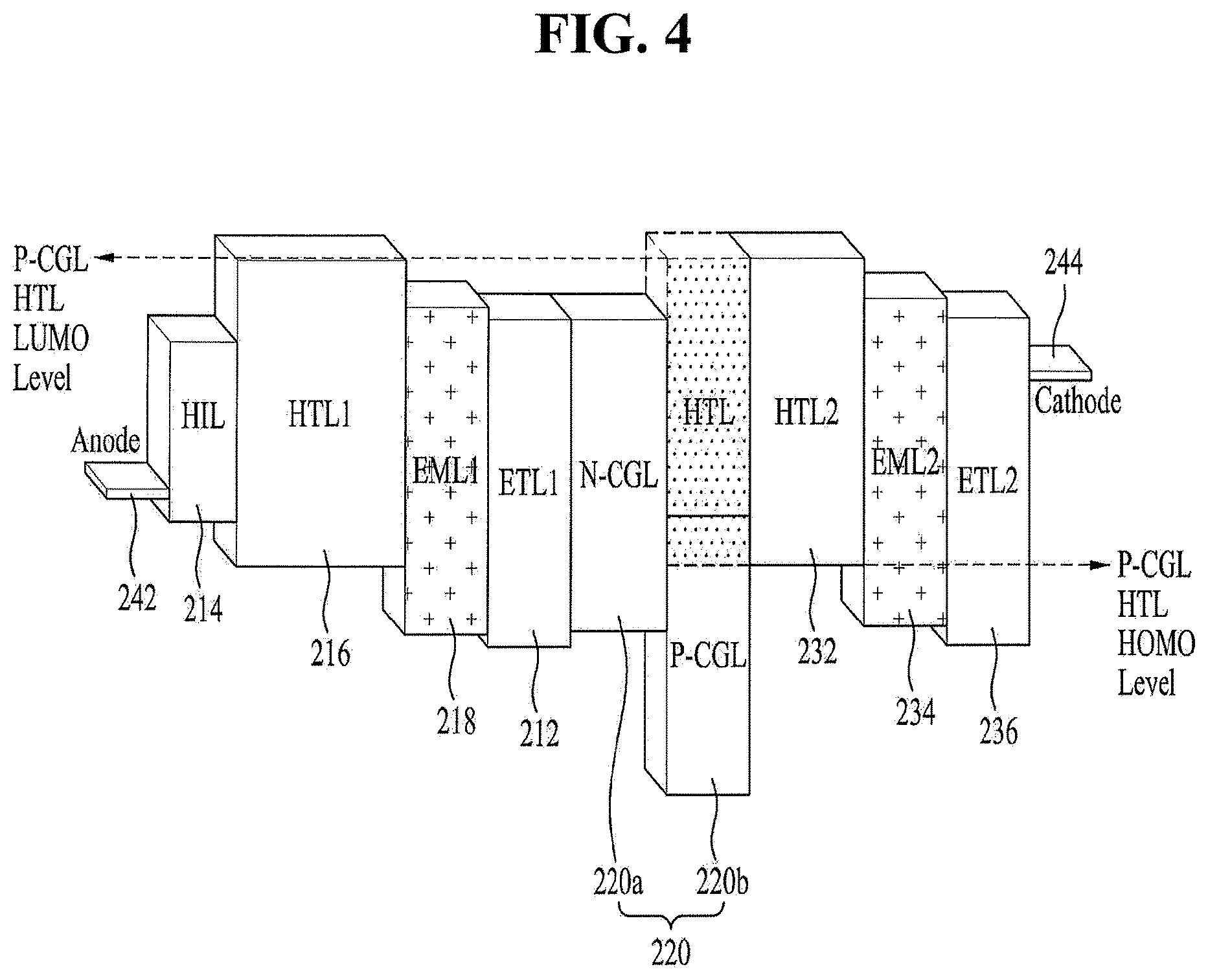 Patent USRE050440 Figure 7 – Organic light emitting display device