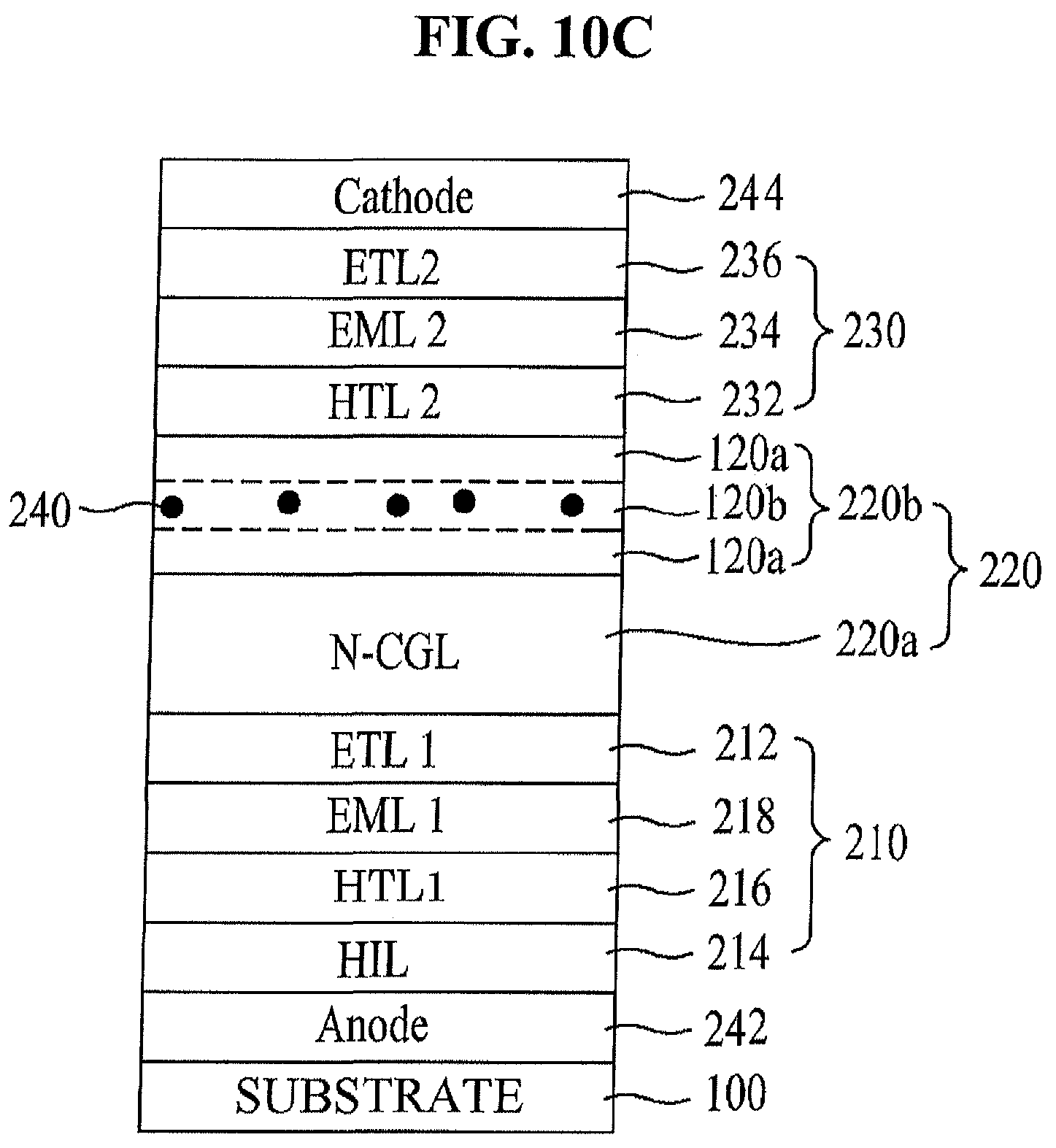 Patent USRE050440 Figure 17 – Organic light emitting display device