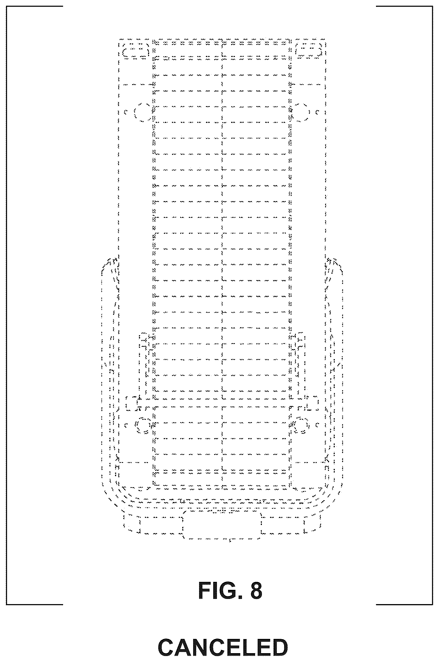 Patent USRE050450 Figure 8 – Combination of upright and handrail supports