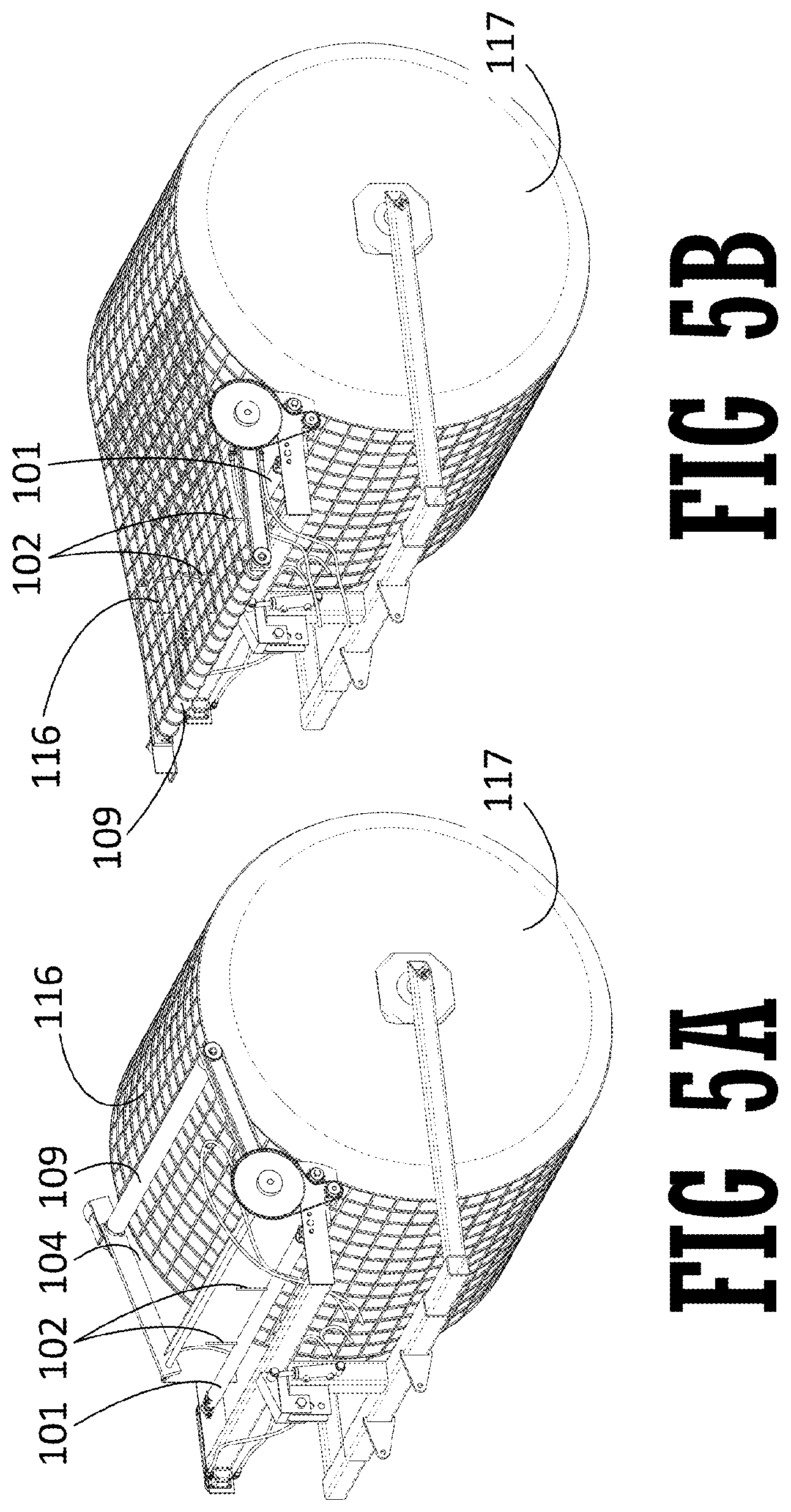 Patent USRE050454 Figure 5 – Net wrap recovery device