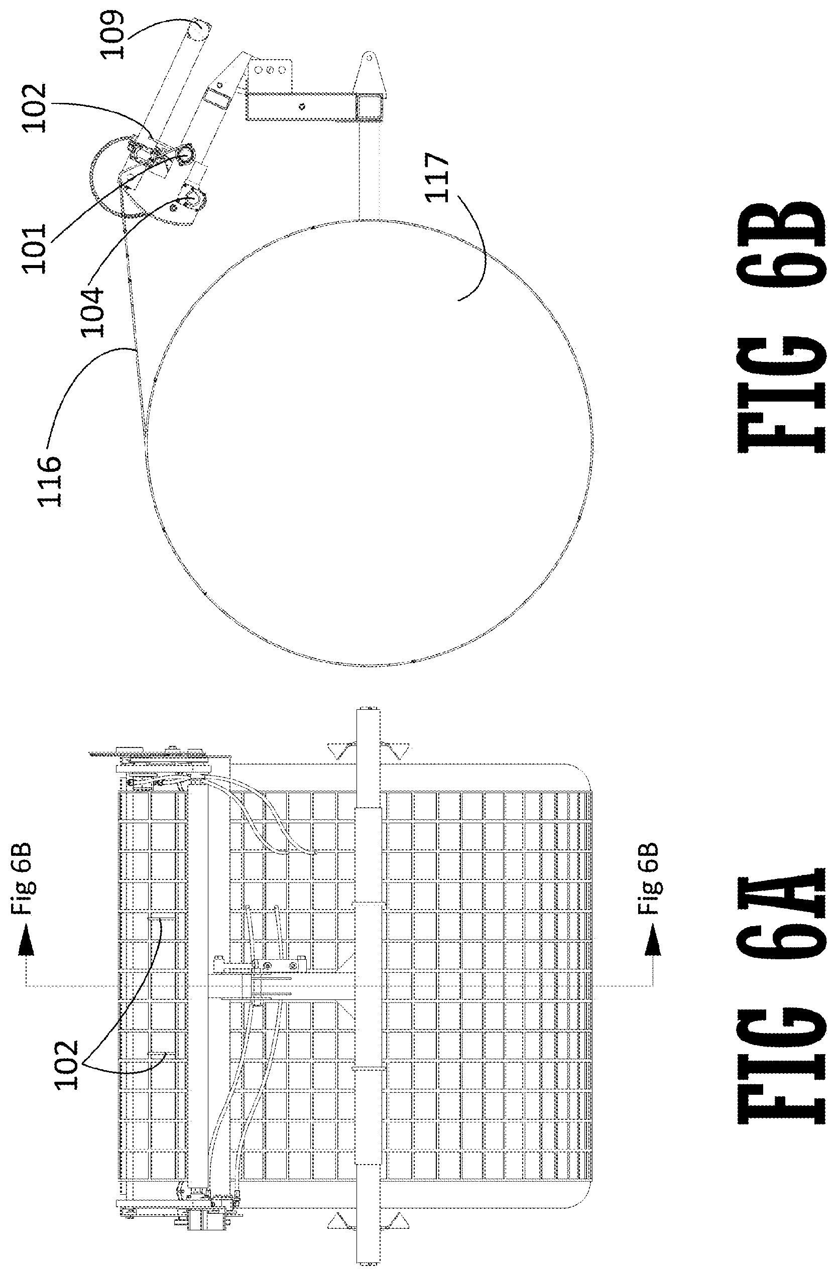 Patent USRE050454 Figure 6 – Net wrap recovery device