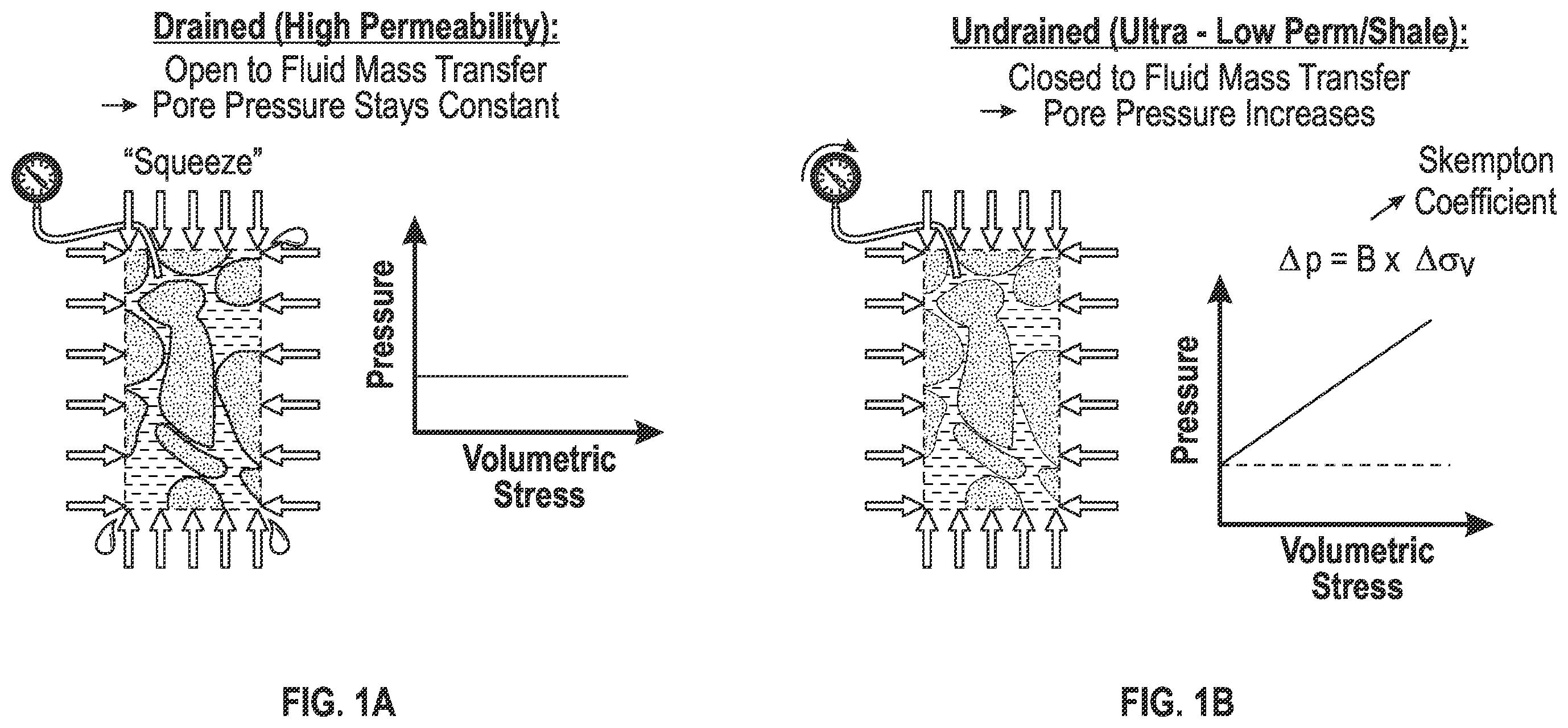 Patent US12541034 Figure 1 – Measurement of poroelastic pressure response