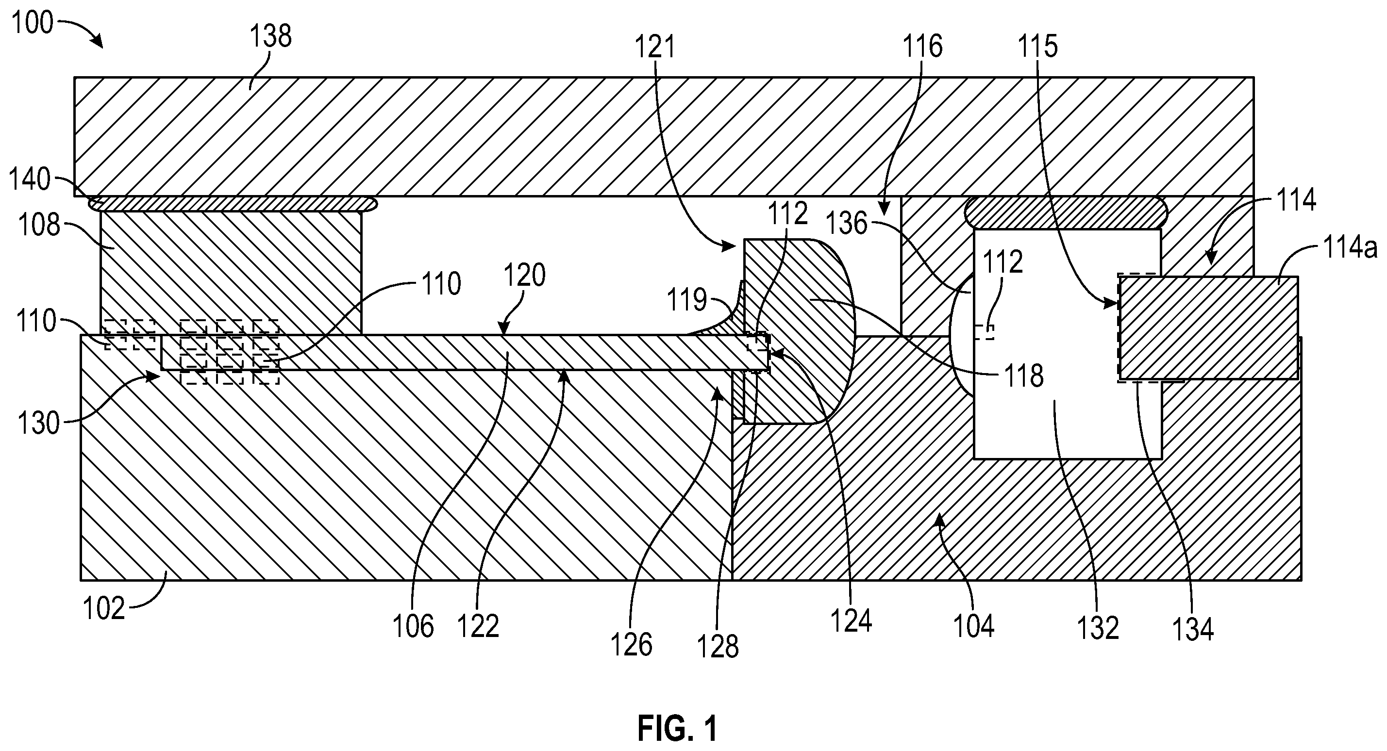 Patent US12541055 Figure 1 – Electronic device including a lens assembly