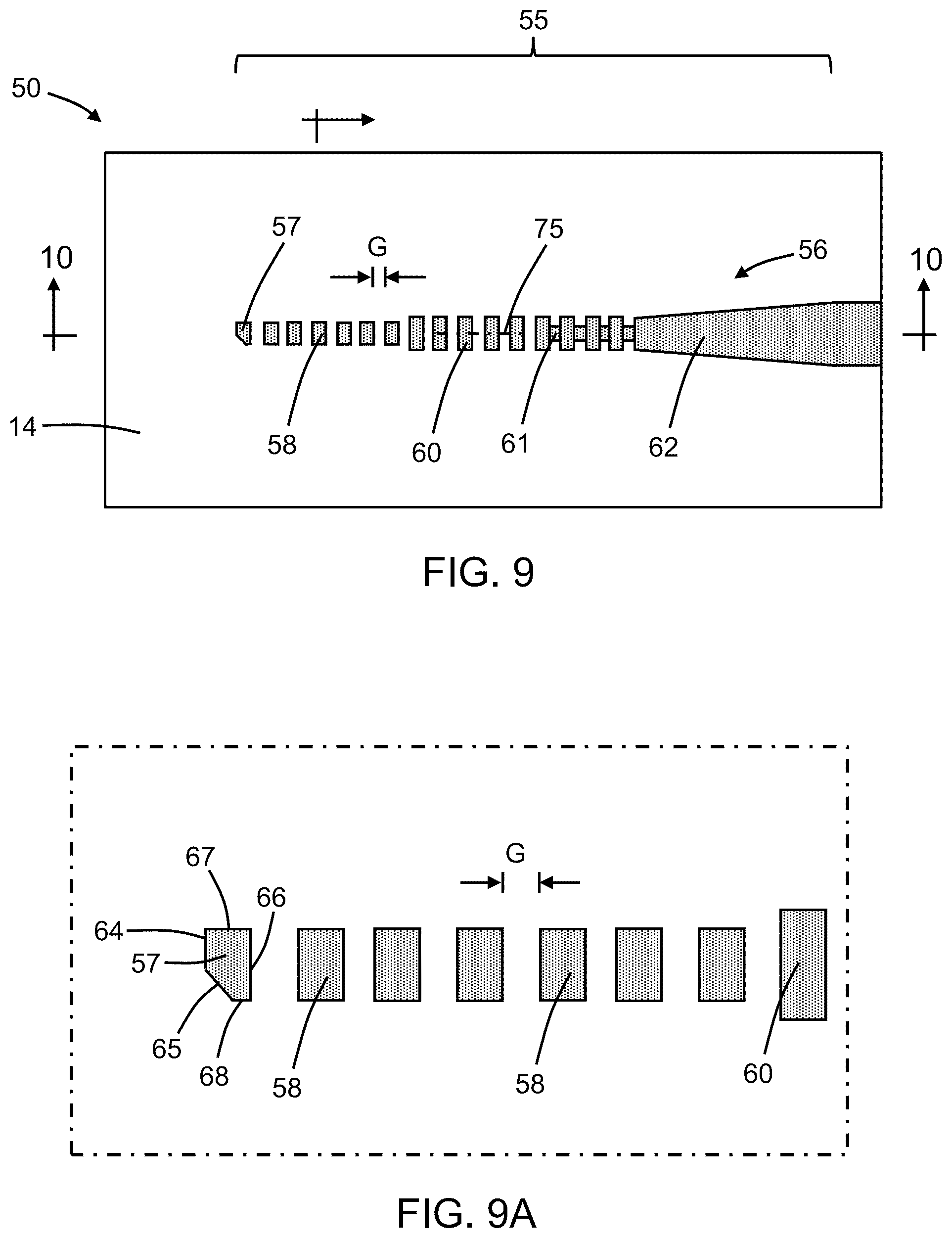 Patent US12541057 Figure 8 – Photonic components with chamfered sidewalls