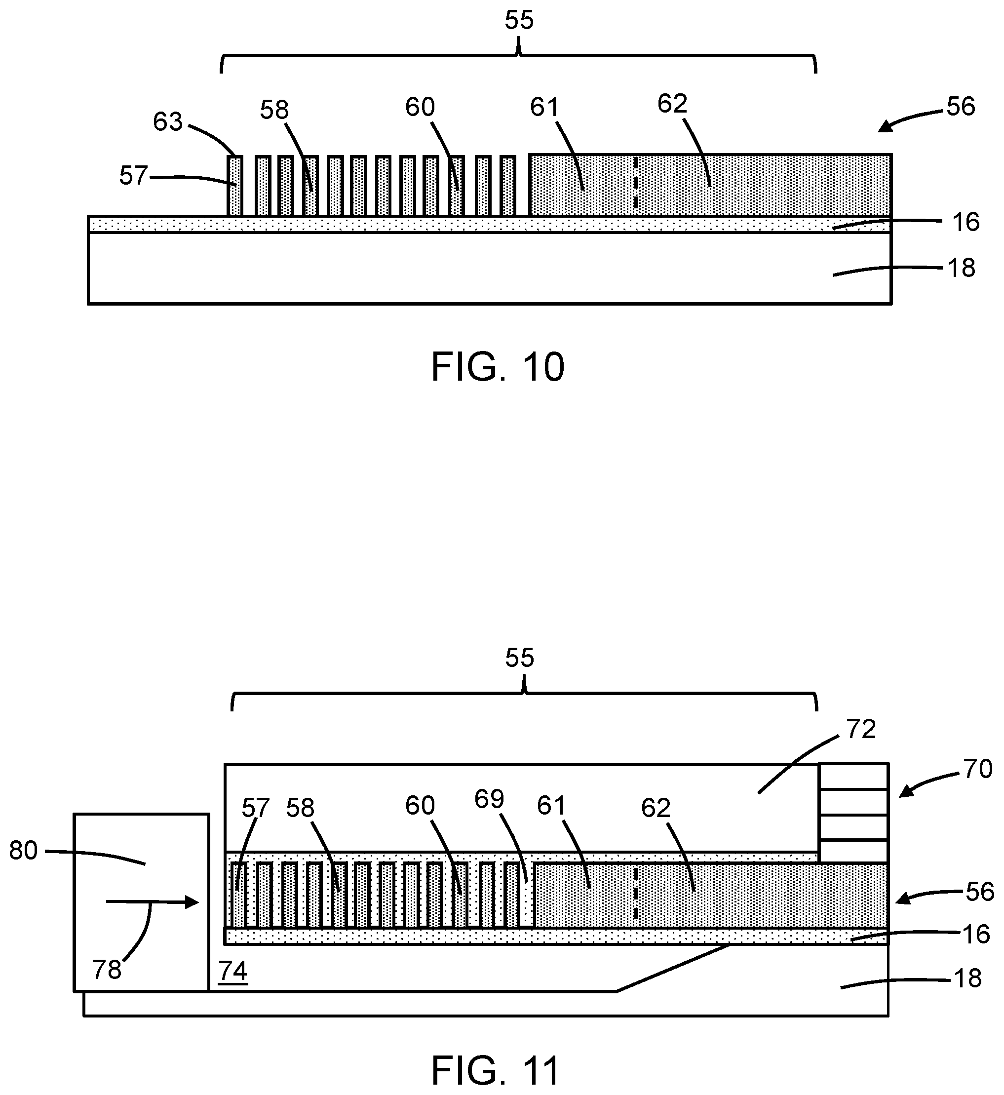 Patent US12541057 Figure 9 – Photonic components with chamfered sidewalls
