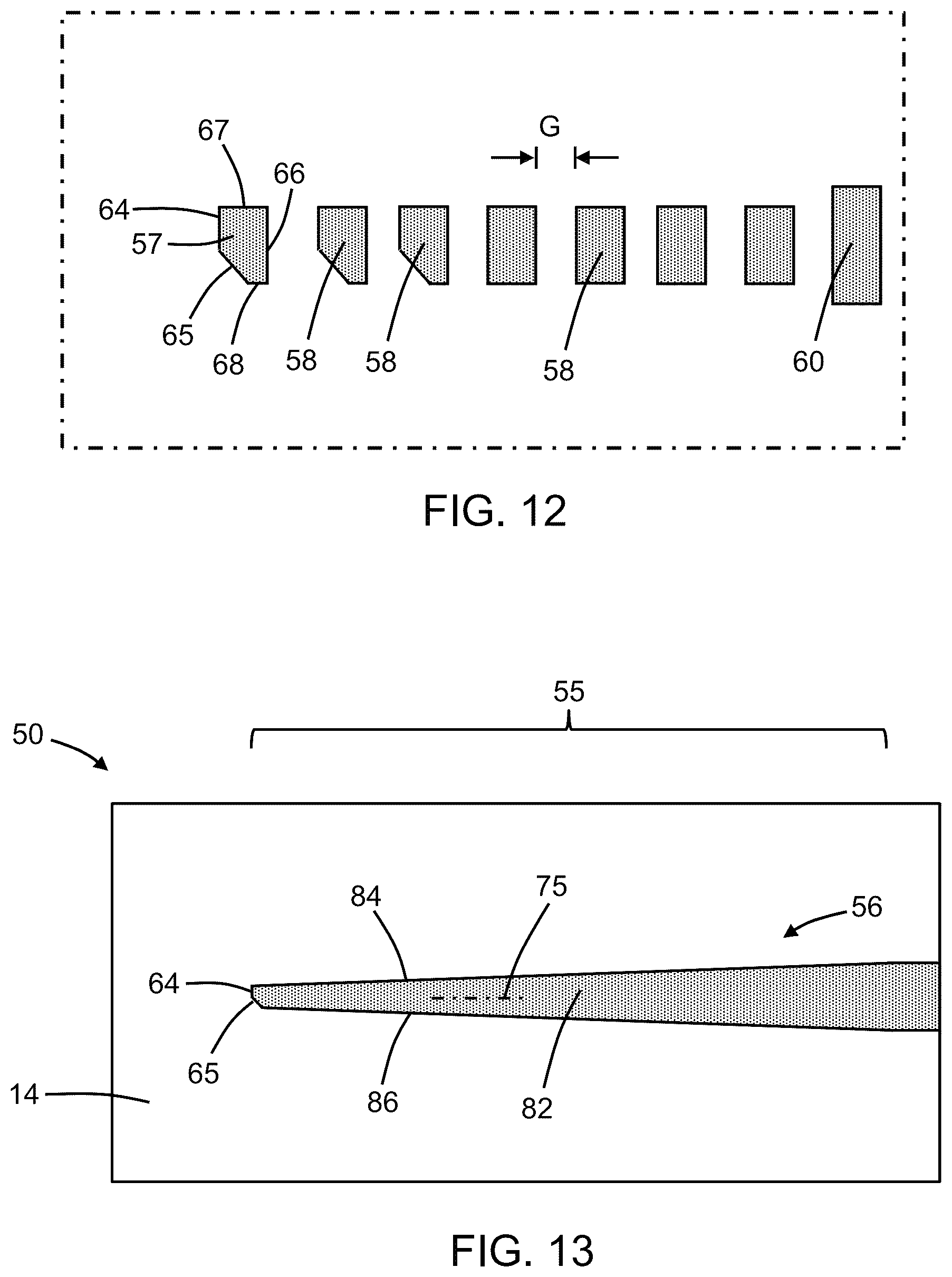 Patent US12541057 Figure 10 – Photonic components with chamfered sidewalls