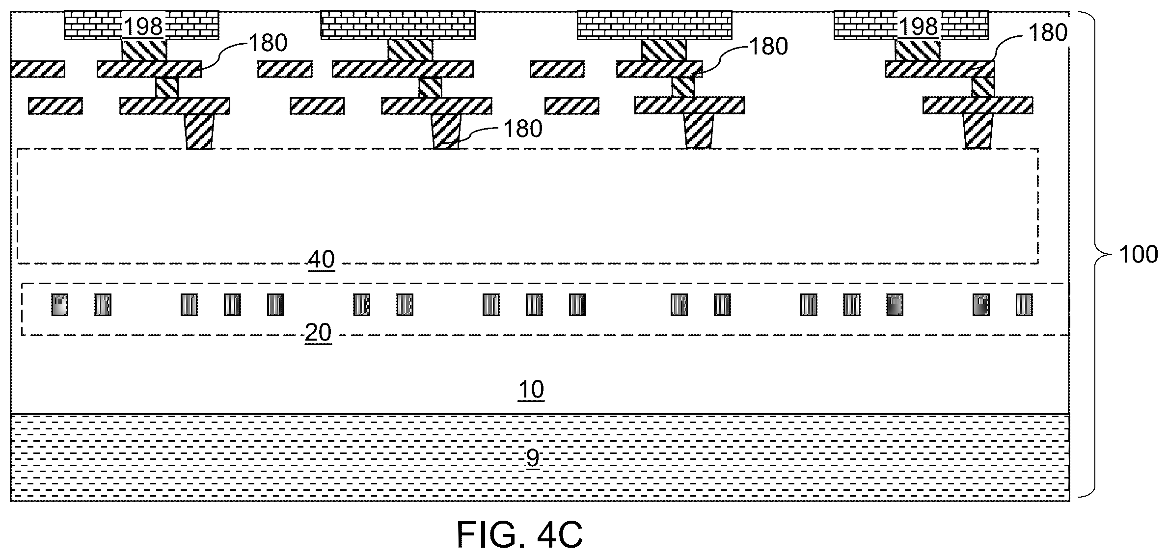 Patent US12541058 Figure 7 – Nested waveguide fan-out structure and methods for forming the same