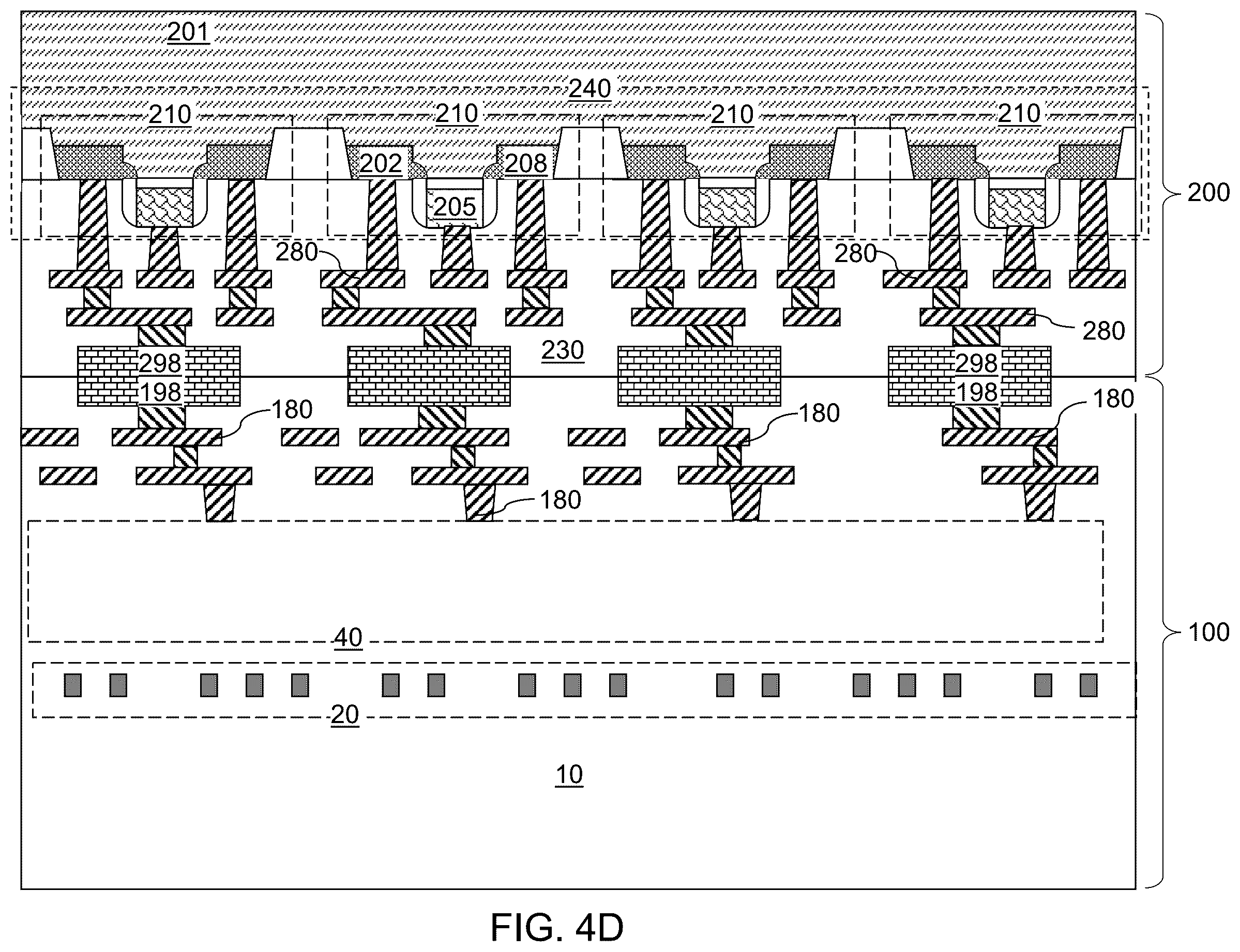 Patent US12541058 Figure 8 – Nested waveguide fan-out structure and methods for forming the same