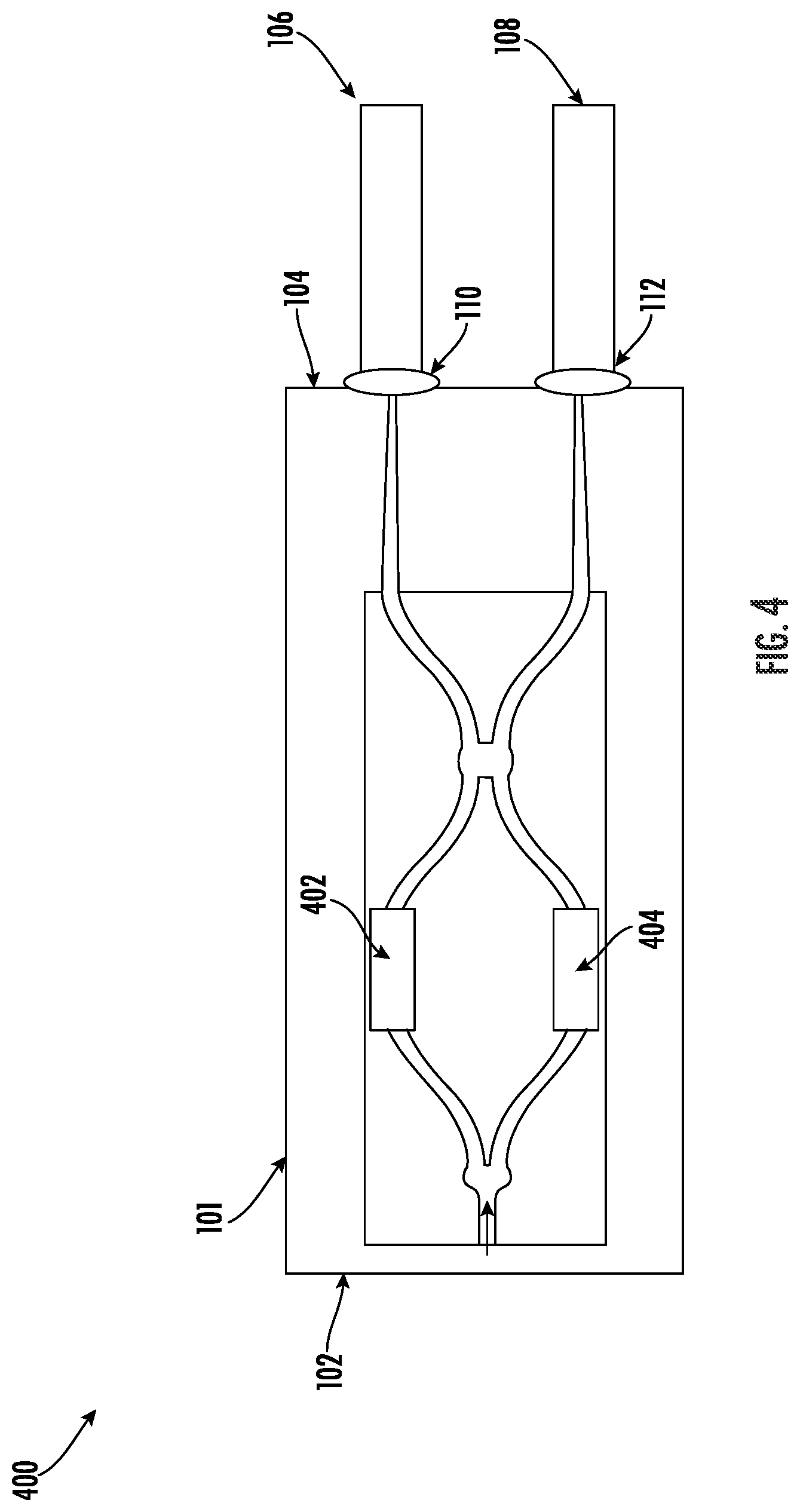 Patent US12541060 Figure 4 – Optical communication devices with selective signal preclusion