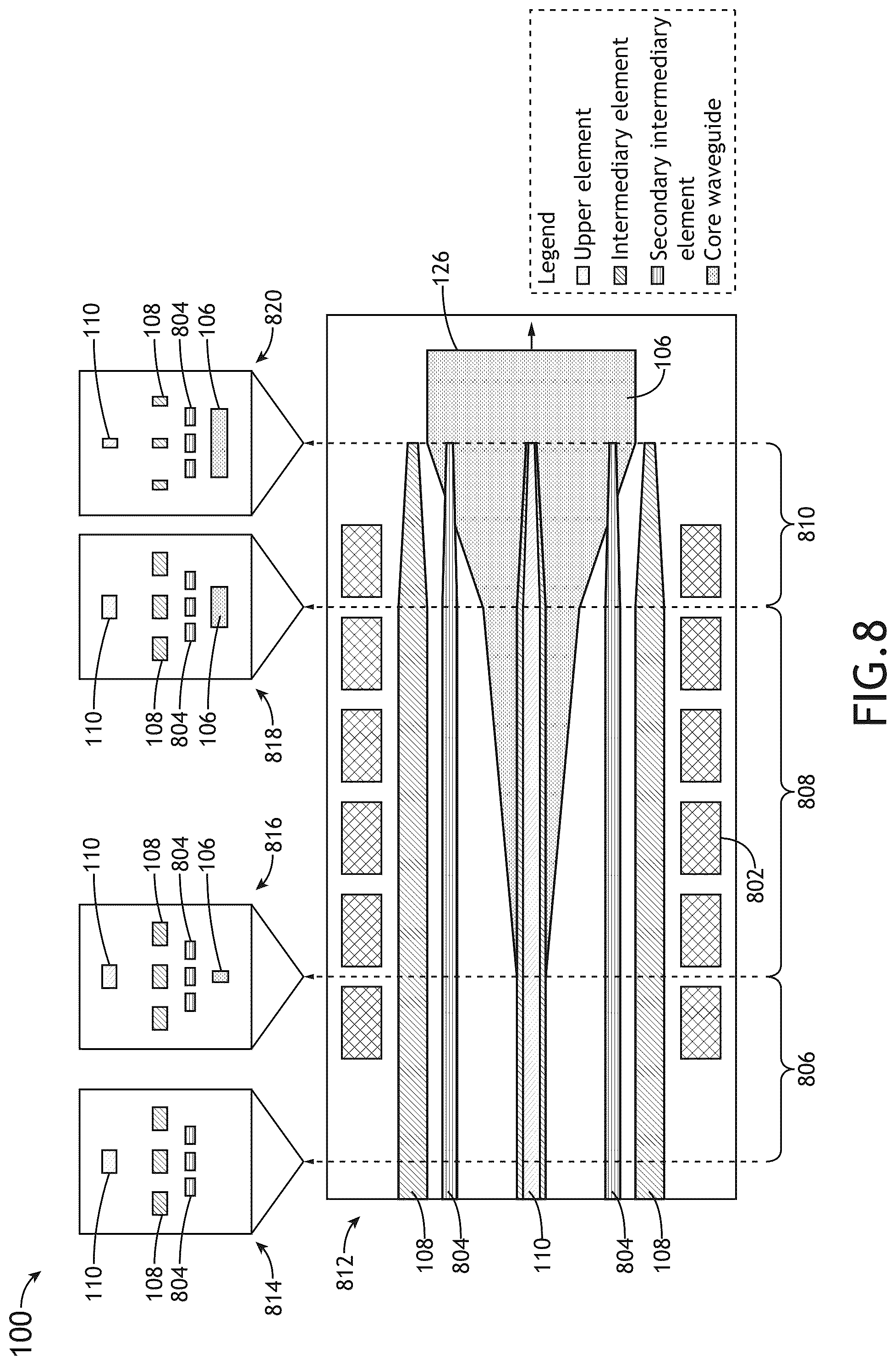 Patent US12541061 Figure 12 – Diamond spot size converter for fiber edge coupling