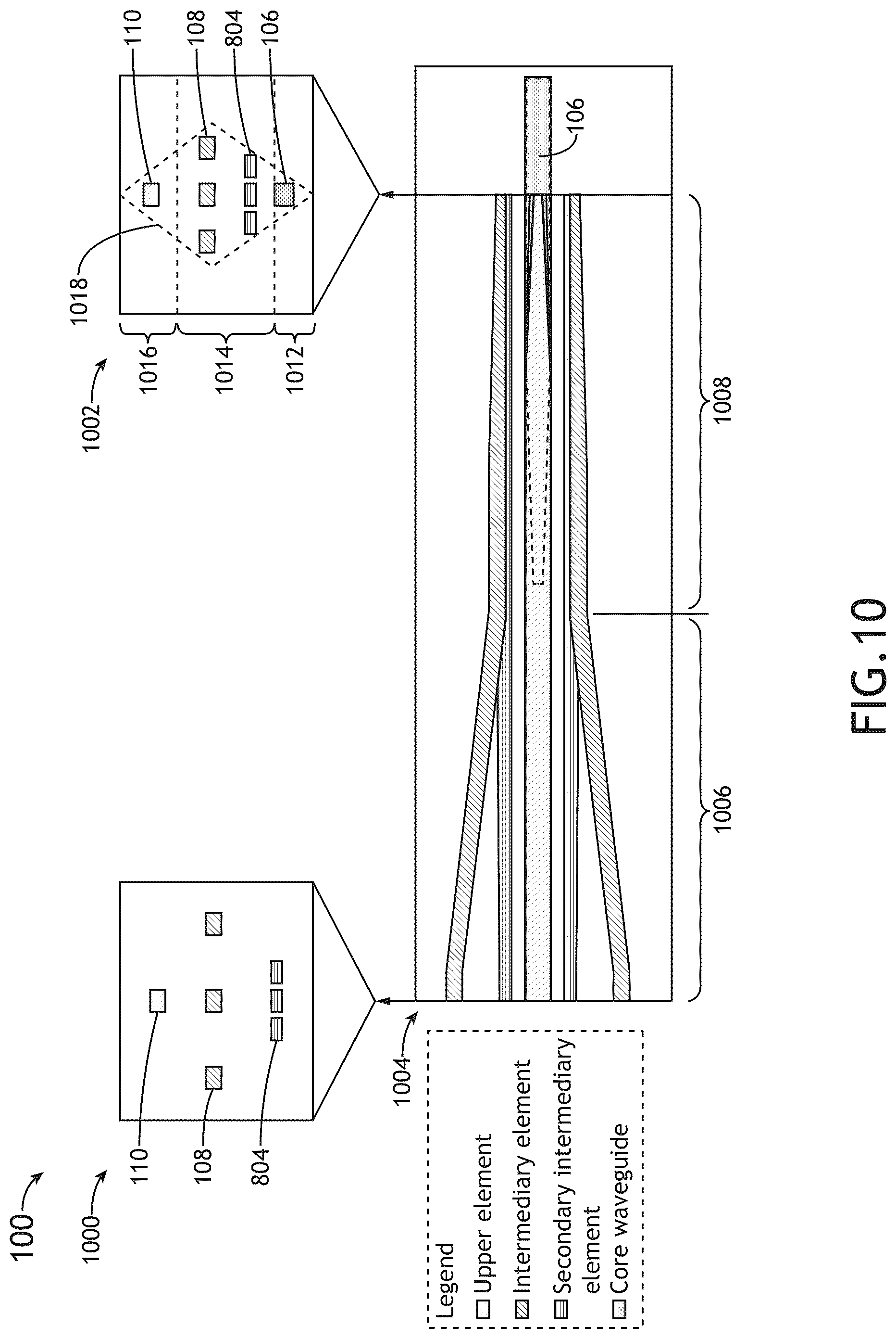 Patent US12541061 Figure 15 – Diamond spot size converter for fiber edge coupling