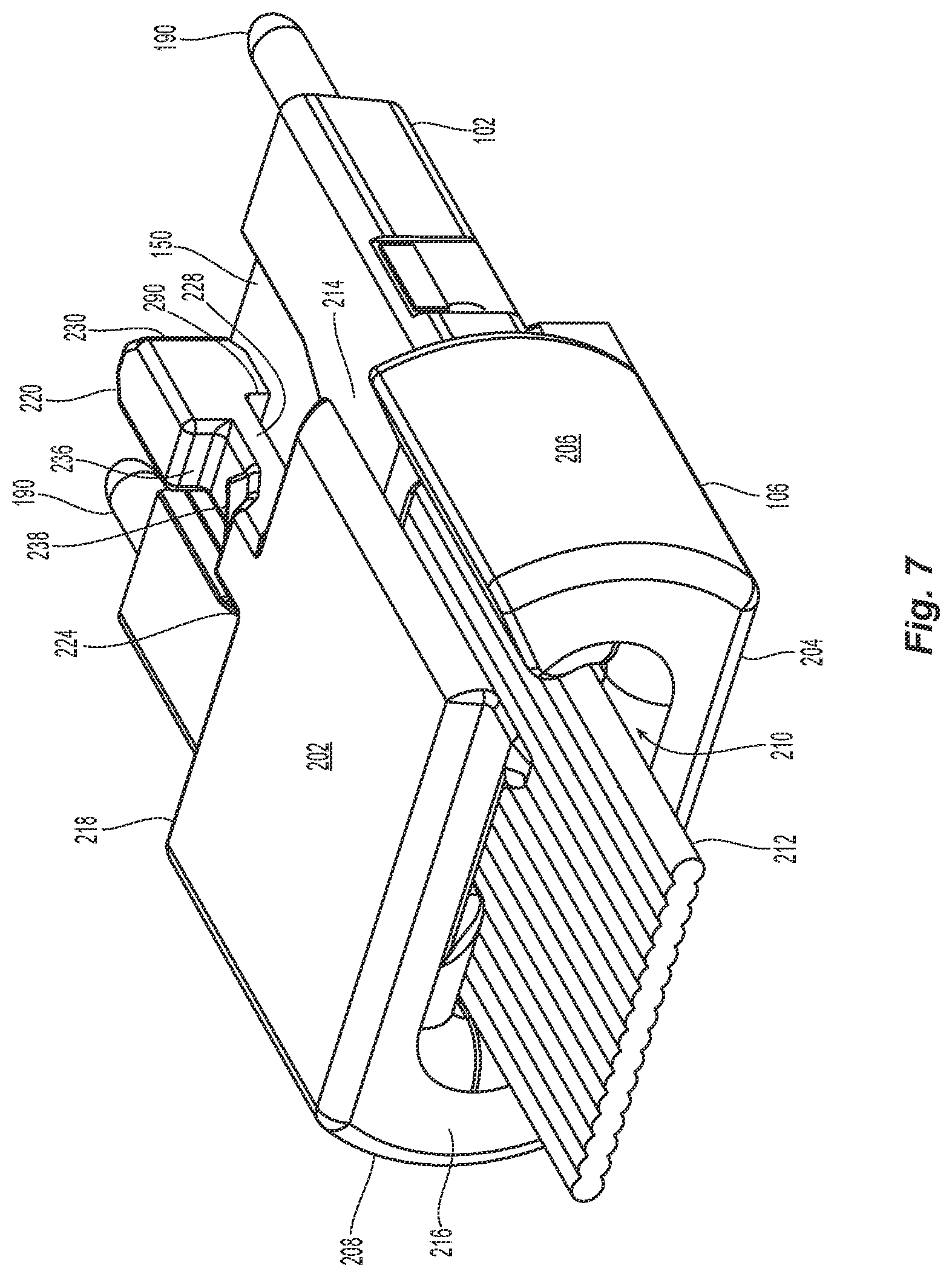 Patent US12541063 Figure 6 – Ferrule holder for miniature mt ferrule and adapter interface for mating with fiber optic connectors