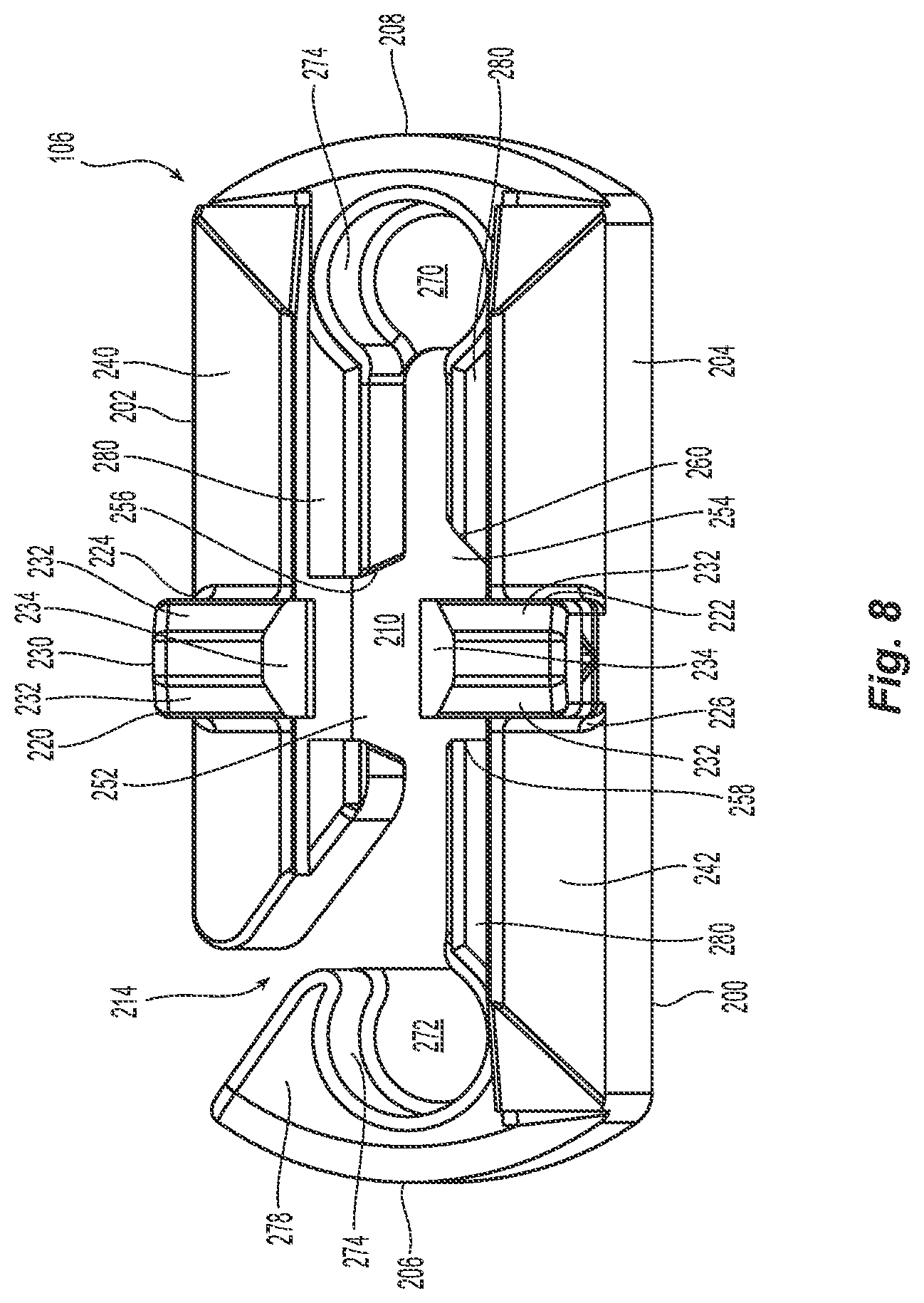 Patent US12541063 Figure 7 – Ferrule holder for miniature mt ferrule and adapter interface for mating with fiber optic connectors