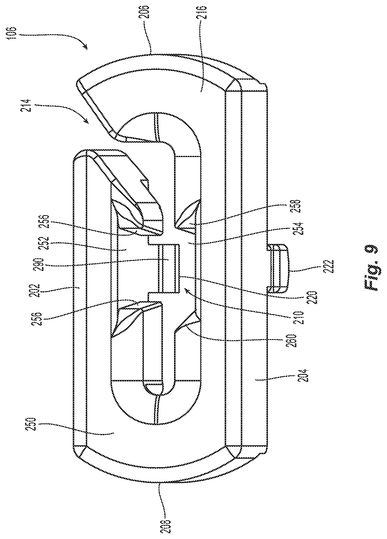 Patent US12541063 Figure 8 – Ferrule holder for miniature mt ferrule and adapter interface for mating with fiber optic connectors