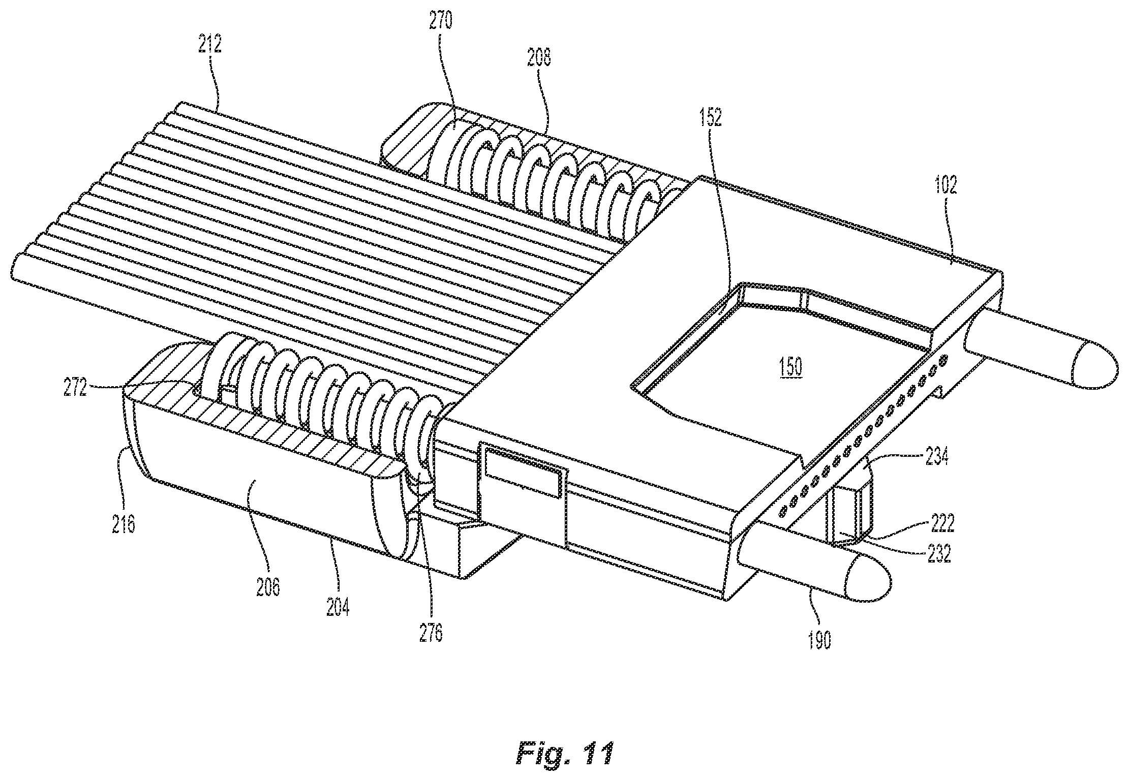 Patent US12541063 Figure 11 – Ferrule holder for miniature mt ferrule and adapter interface for mating with fiber optic connectors