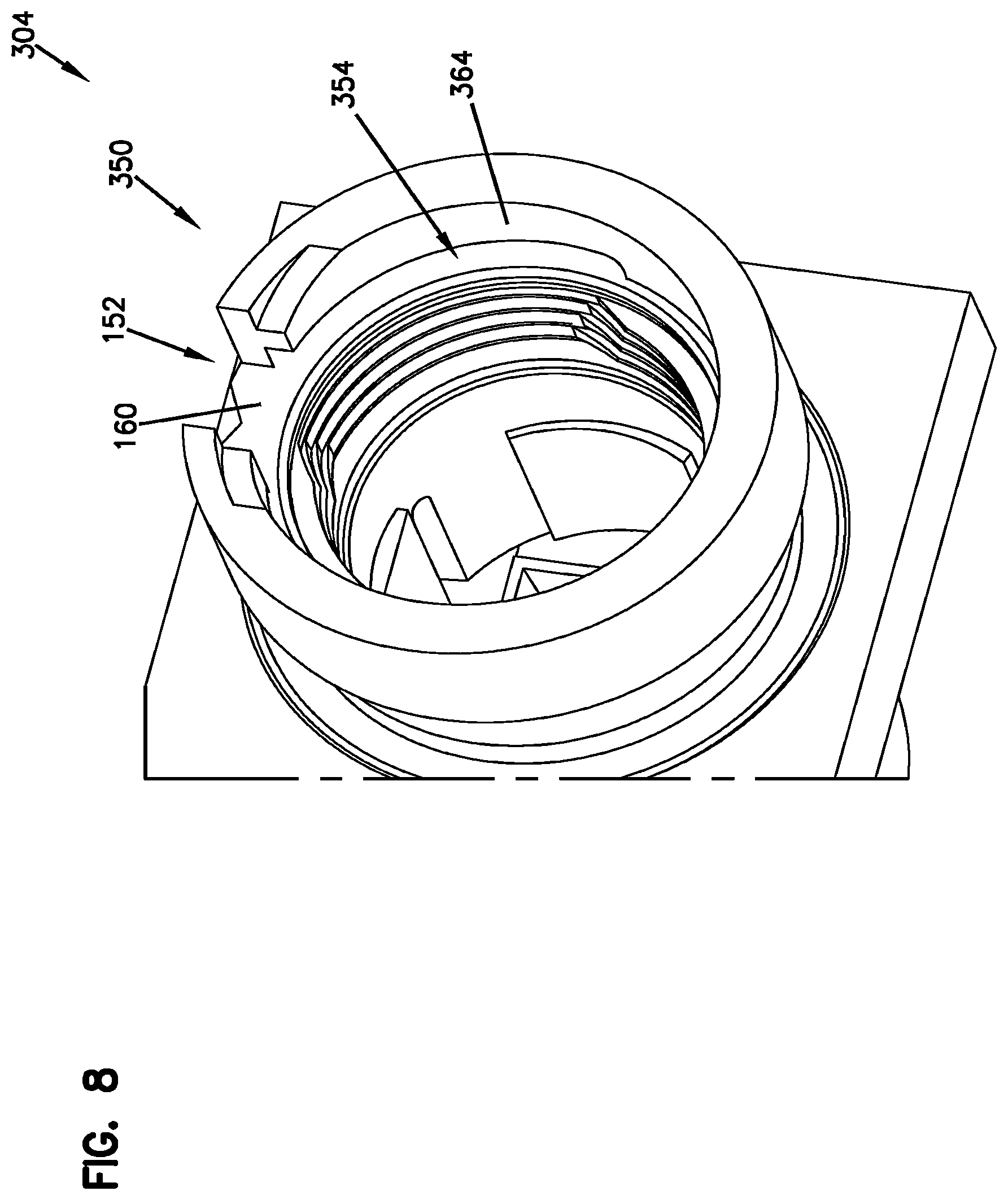 Patent US12541064 Figure 7 – Telecommunications enclosure for hardened fiber optic connector