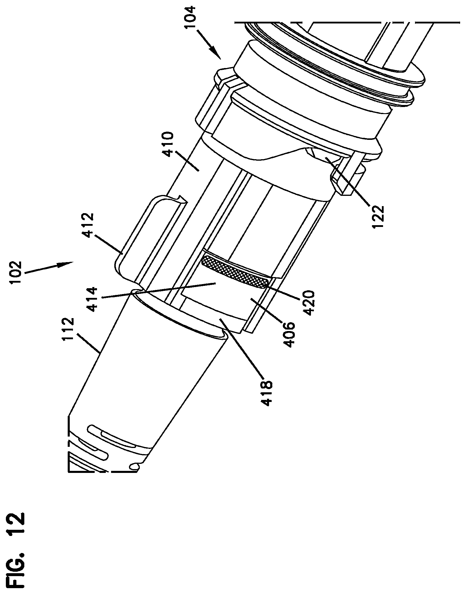 Patent US12541064 Figure 11 – Telecommunications enclosure for hardened fiber optic connector