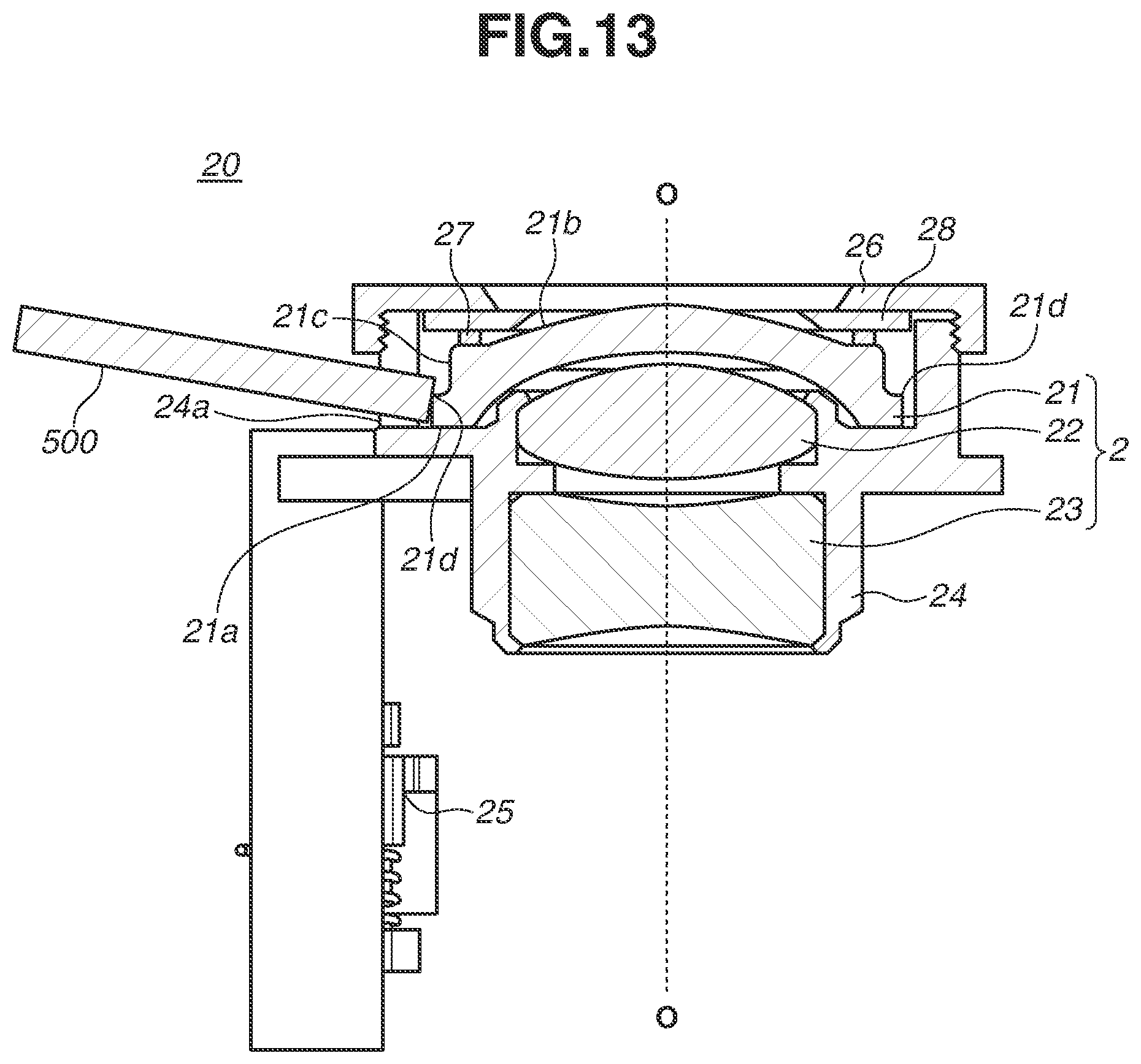 Patent US12541073 Figure 13 – Lens unit