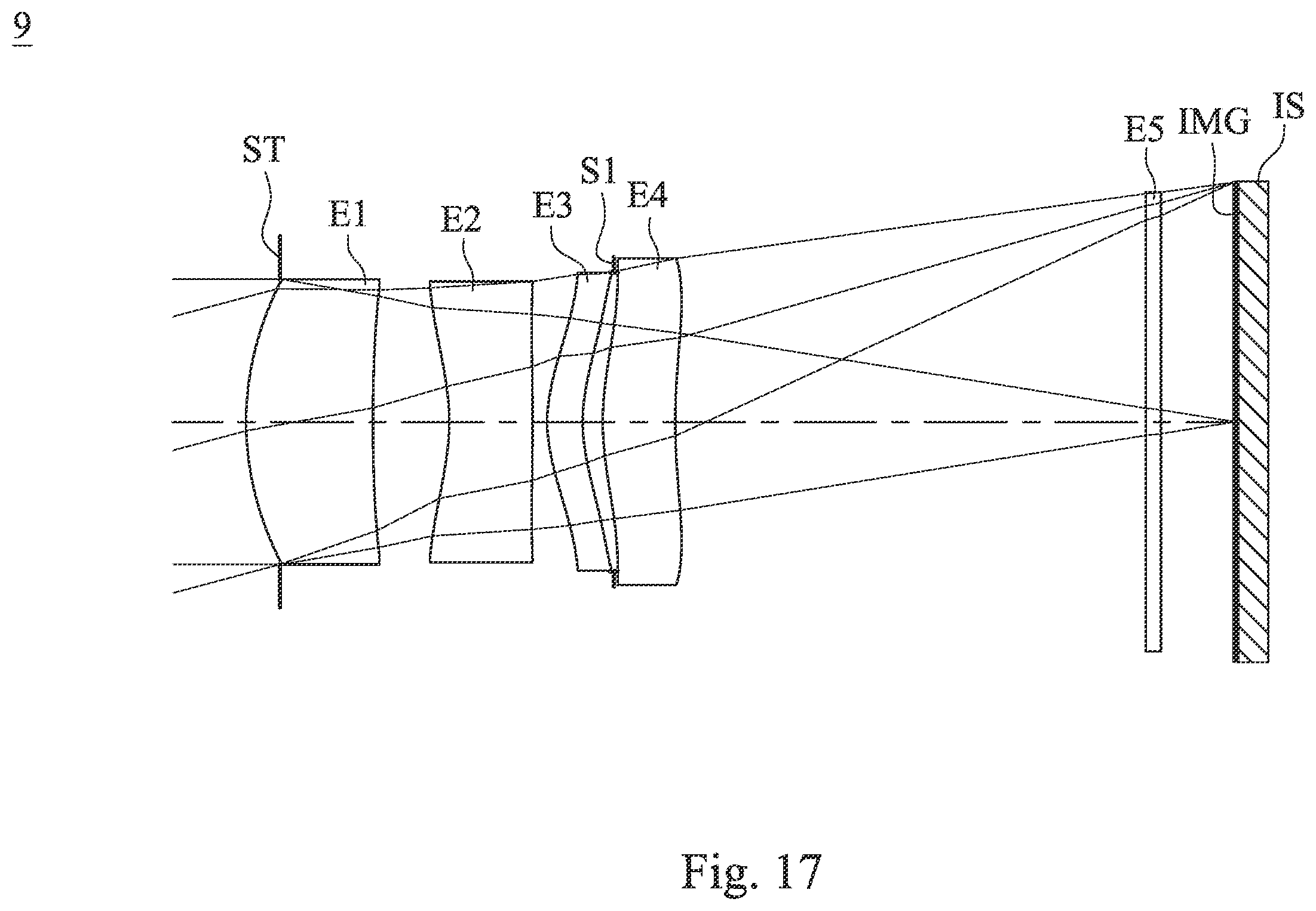 Patent US12541080 Figure 17 – Imaging system lens assembly wherein a total number of lens elements is four, imaging apparatus and electronic device