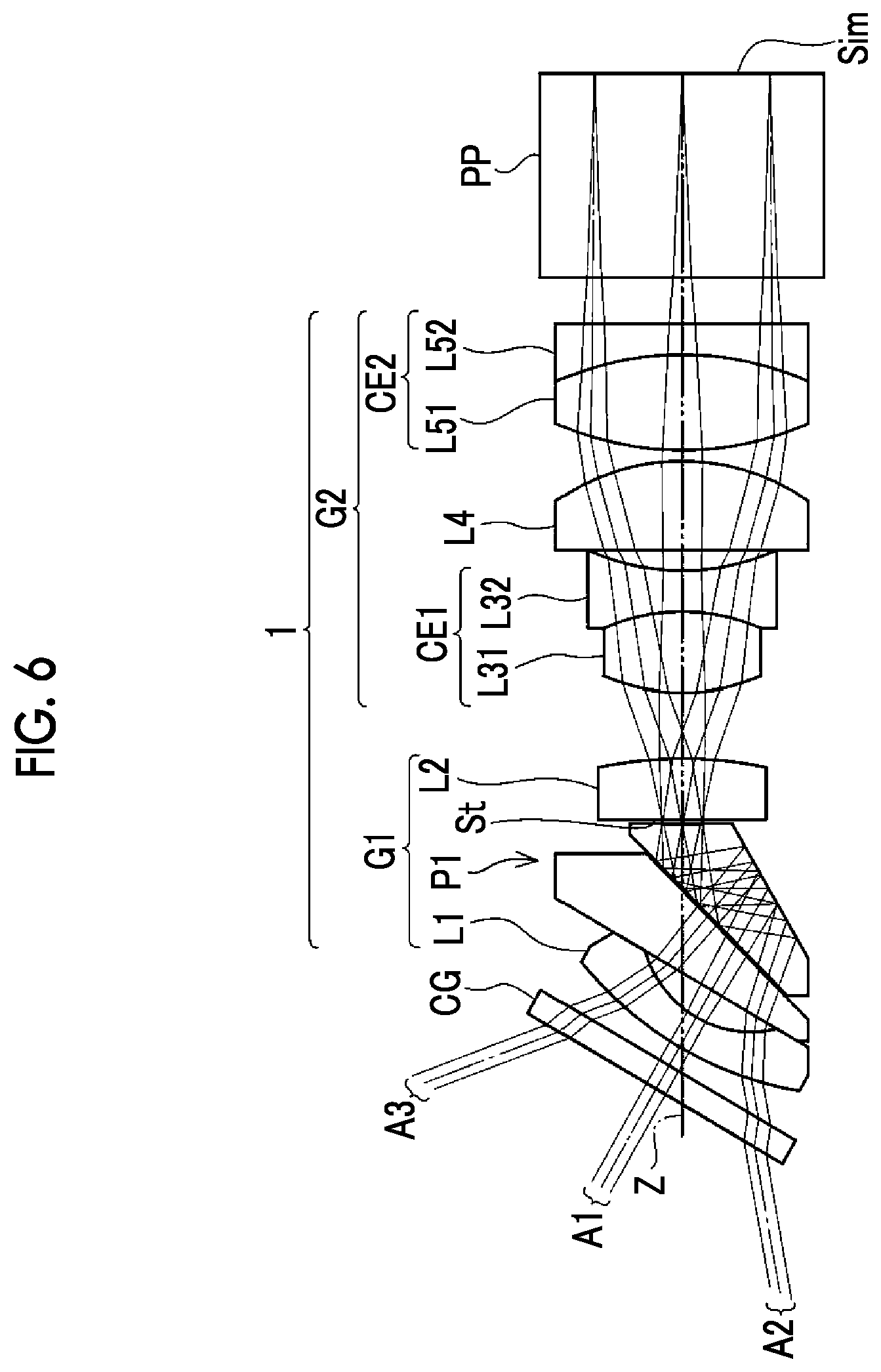 Patent US12541088 Figure 6 – Objective optical system for endoscope and endoscope