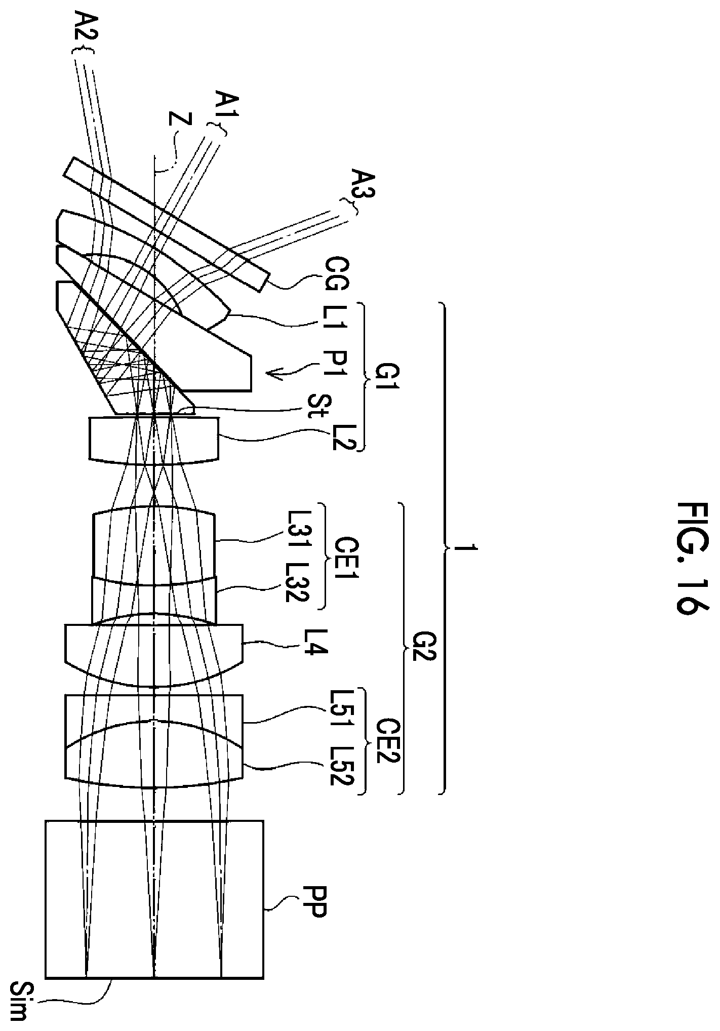 Patent US12541088 Figure 16 – Objective optical system for endoscope and endoscope