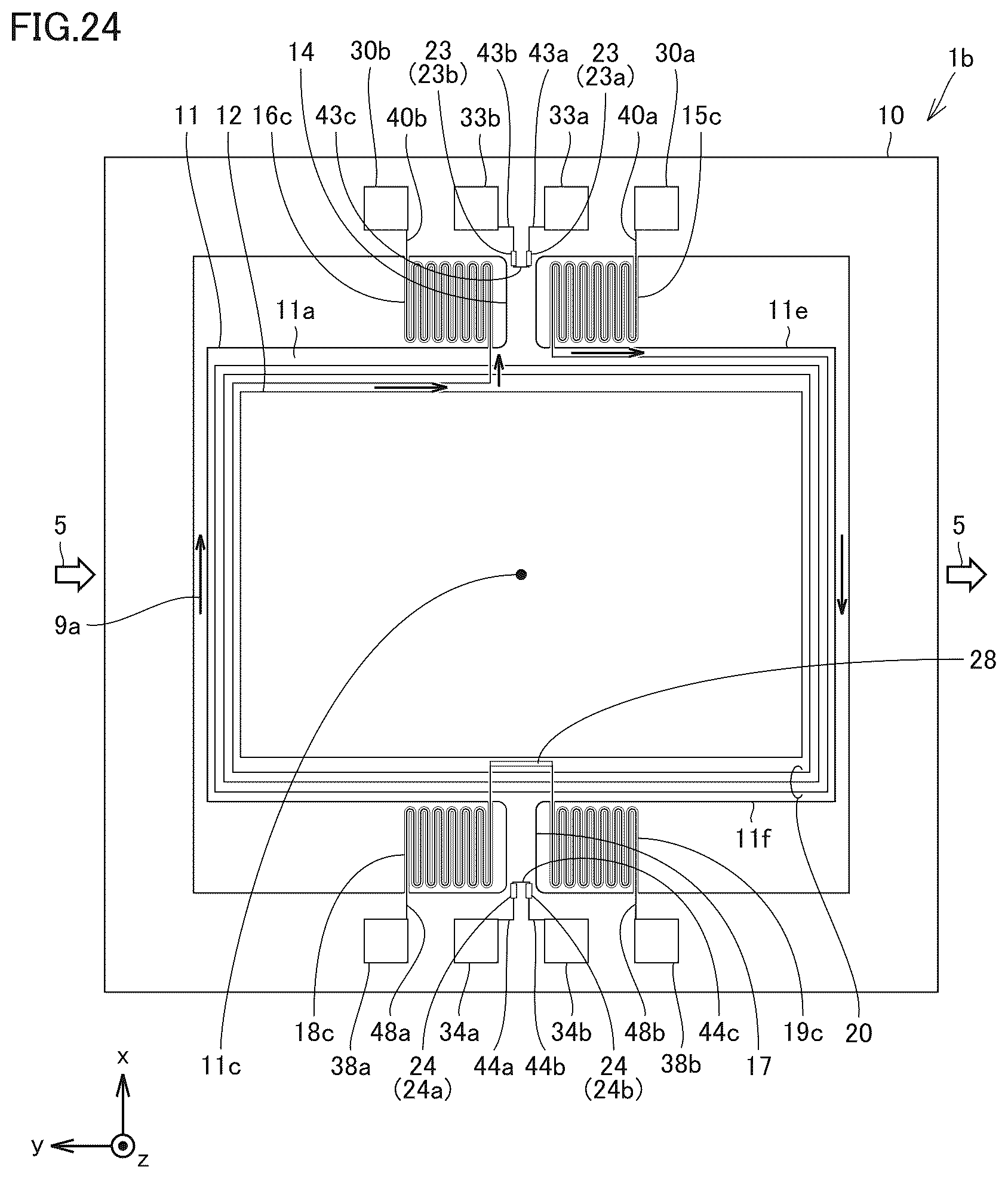 Patent US12541091 Figure 15 – MEMS mirror device and distance measuring apparatus