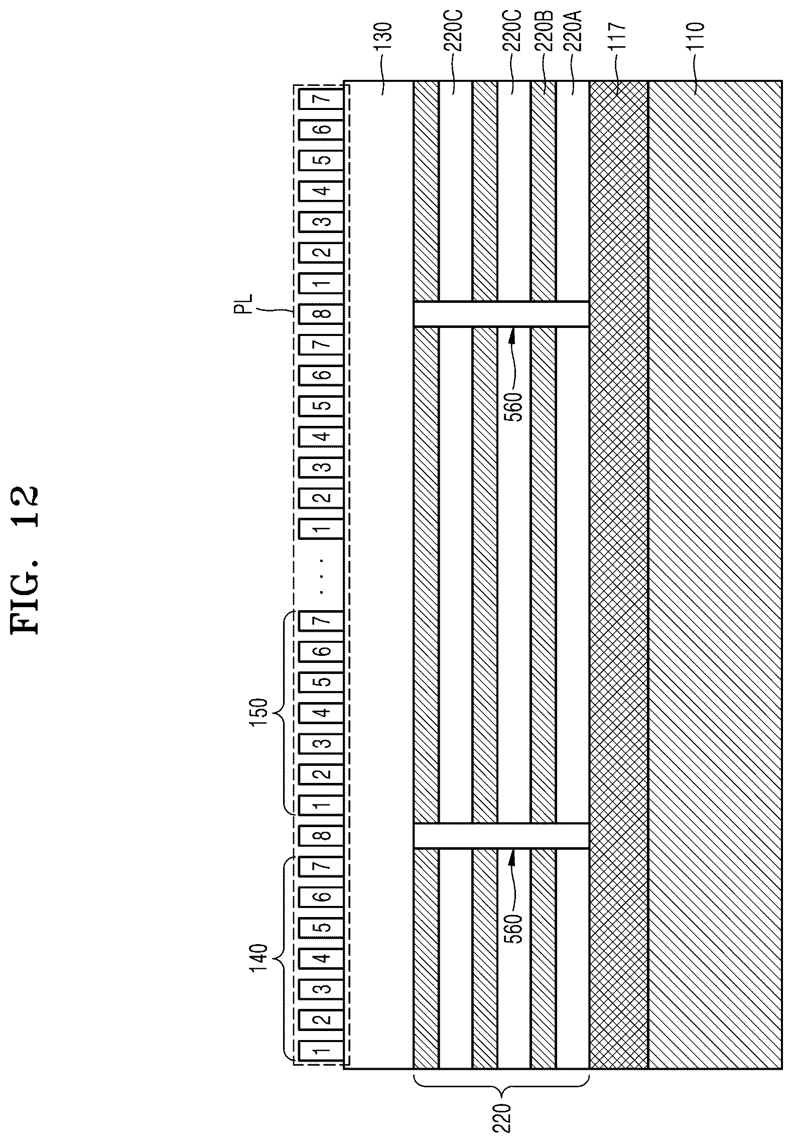 Patent US12541094 Figure 12 – Spatial light modulators, methods of driving and manufacturing the same, and apparatuses including the spatial light modulators