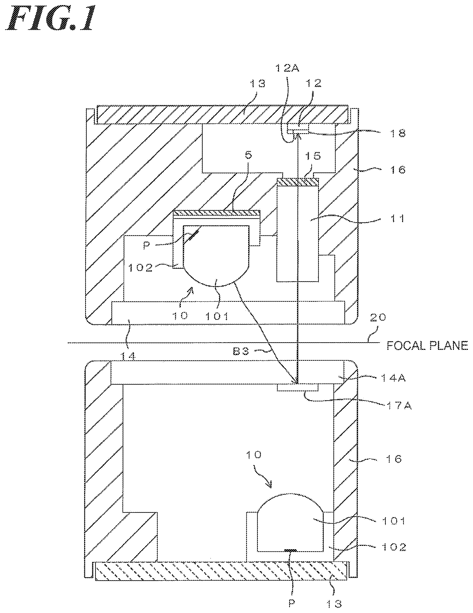 Patent US12541096 Figure 1 – Optical line sensor