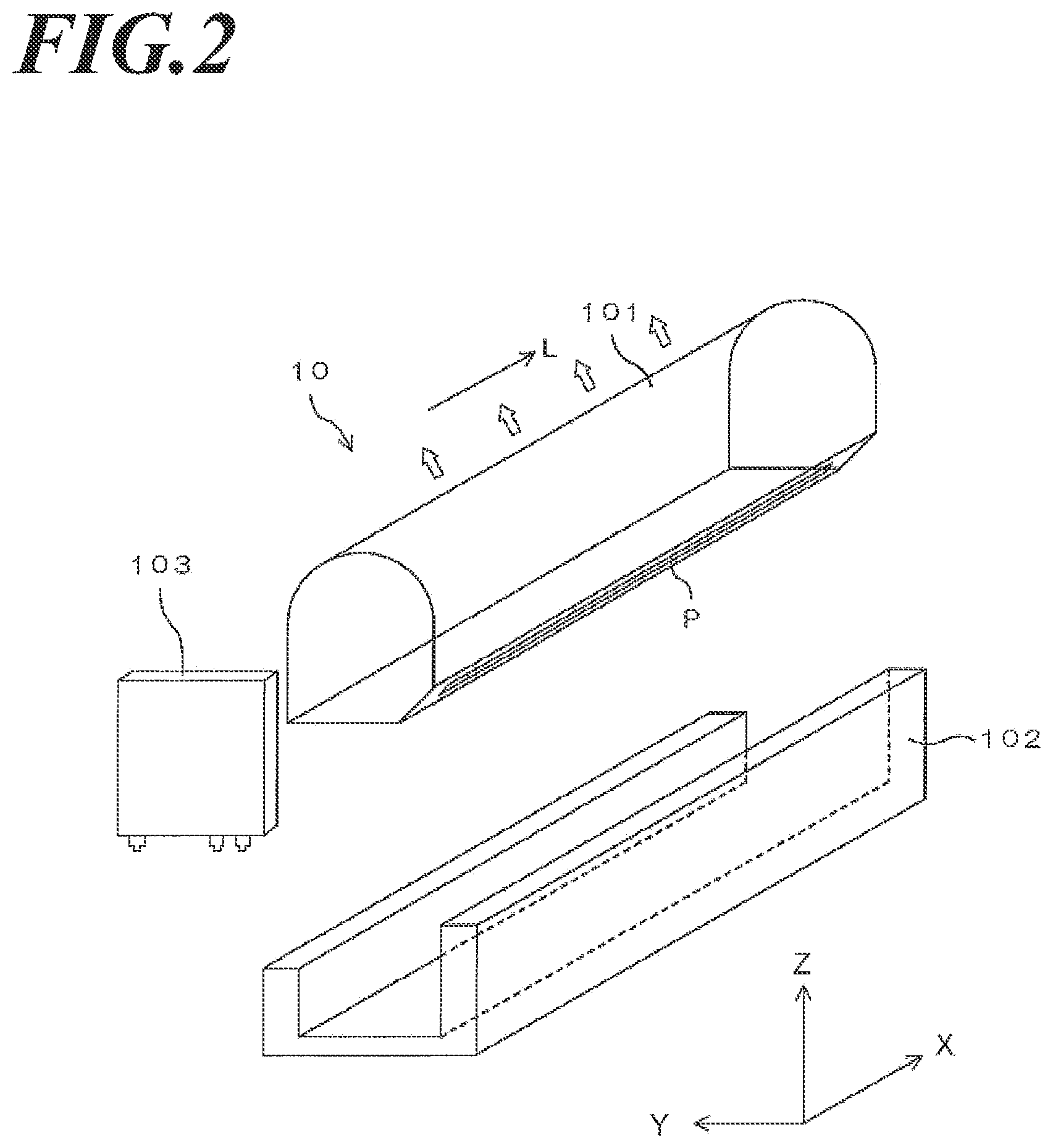 Patent US12541096 Figure 2 – Optical line sensor