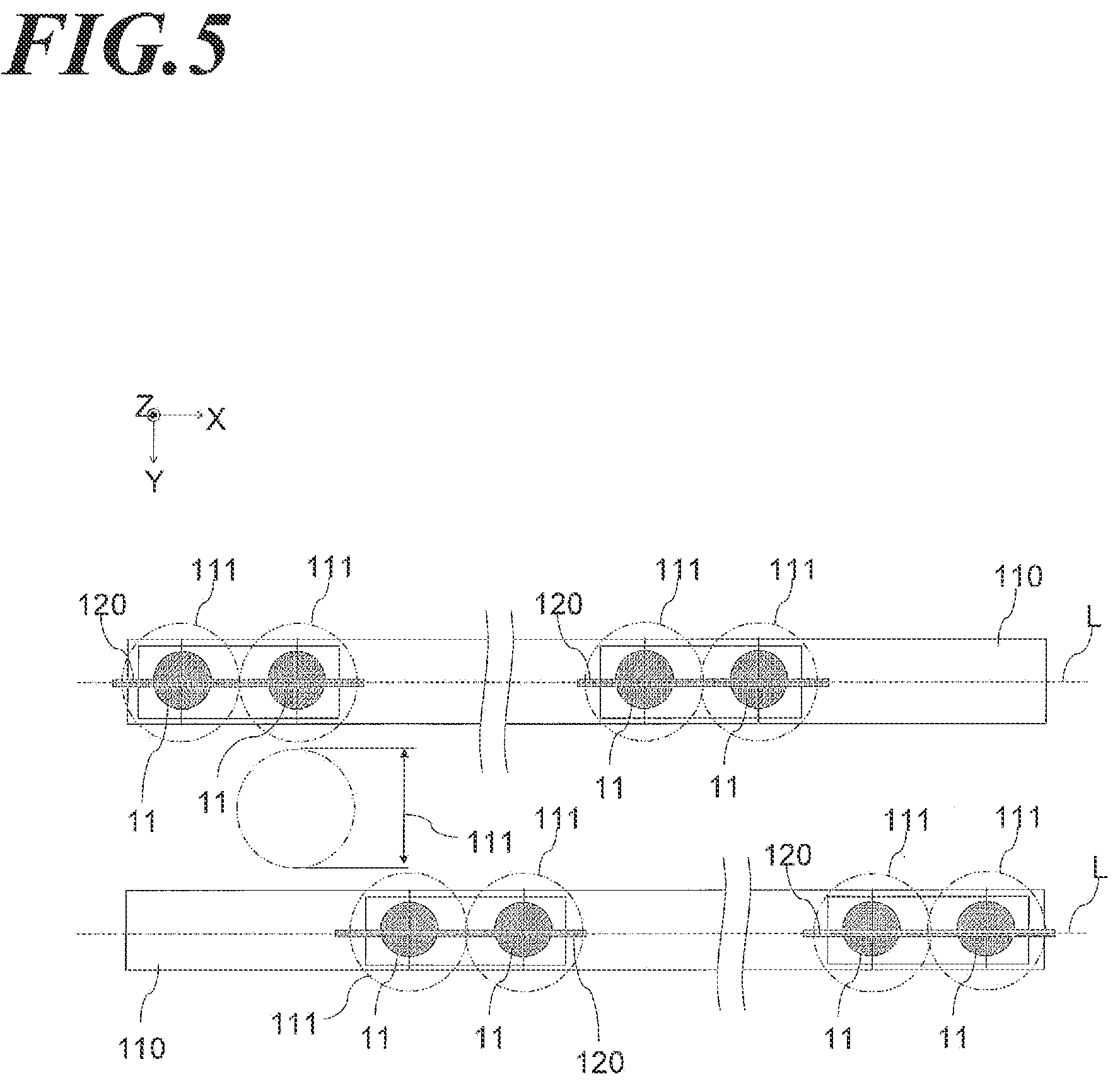 Patent US12541096 Figure 5 – Optical line sensor