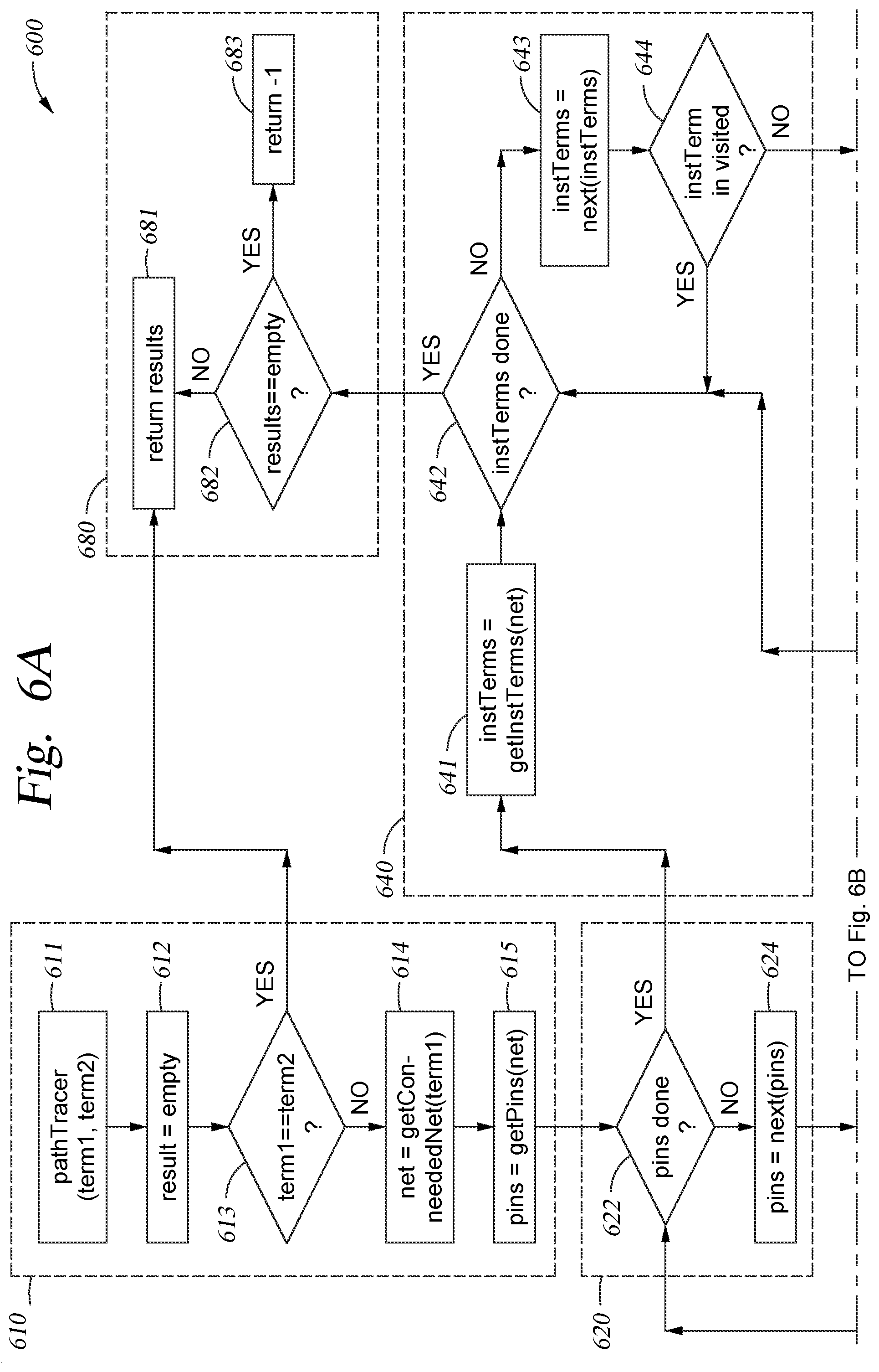 Patent US12541097 Figure 6 – Optical path tracing in an optical circuit design