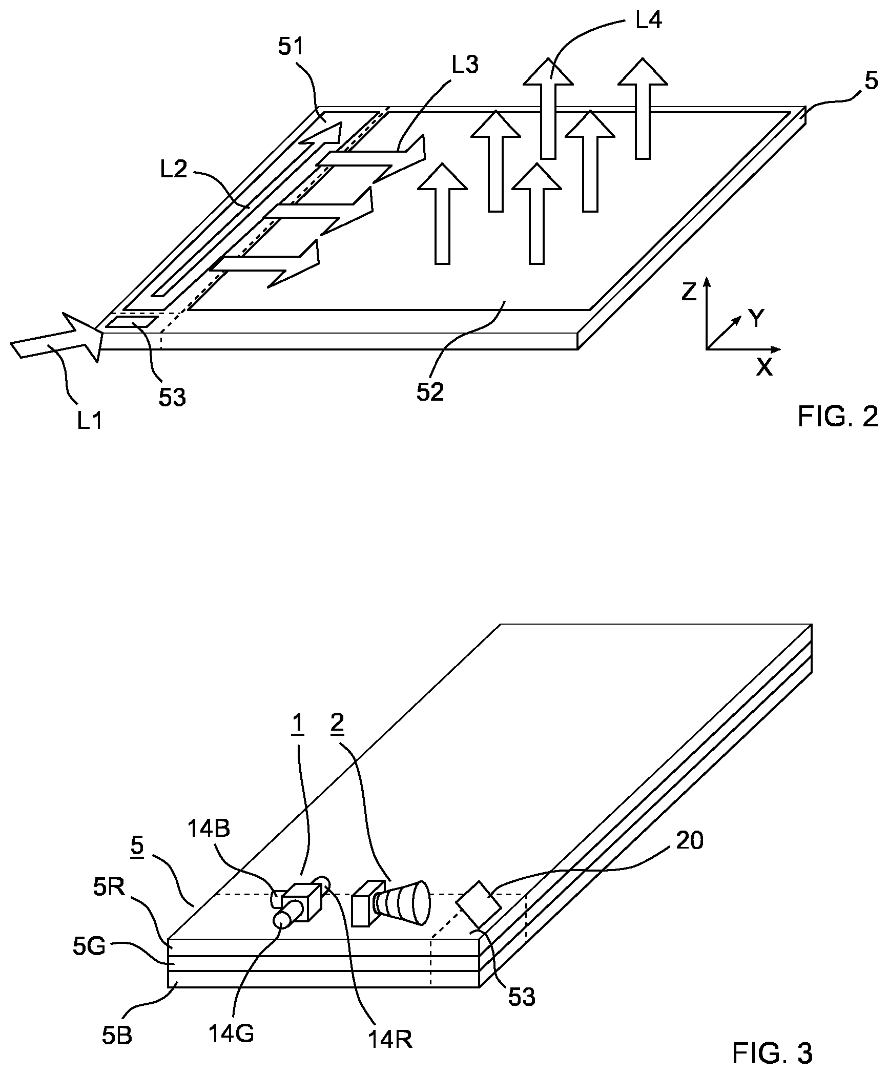Patent US12541102 Figure 2 – Optical waveguide for a display device