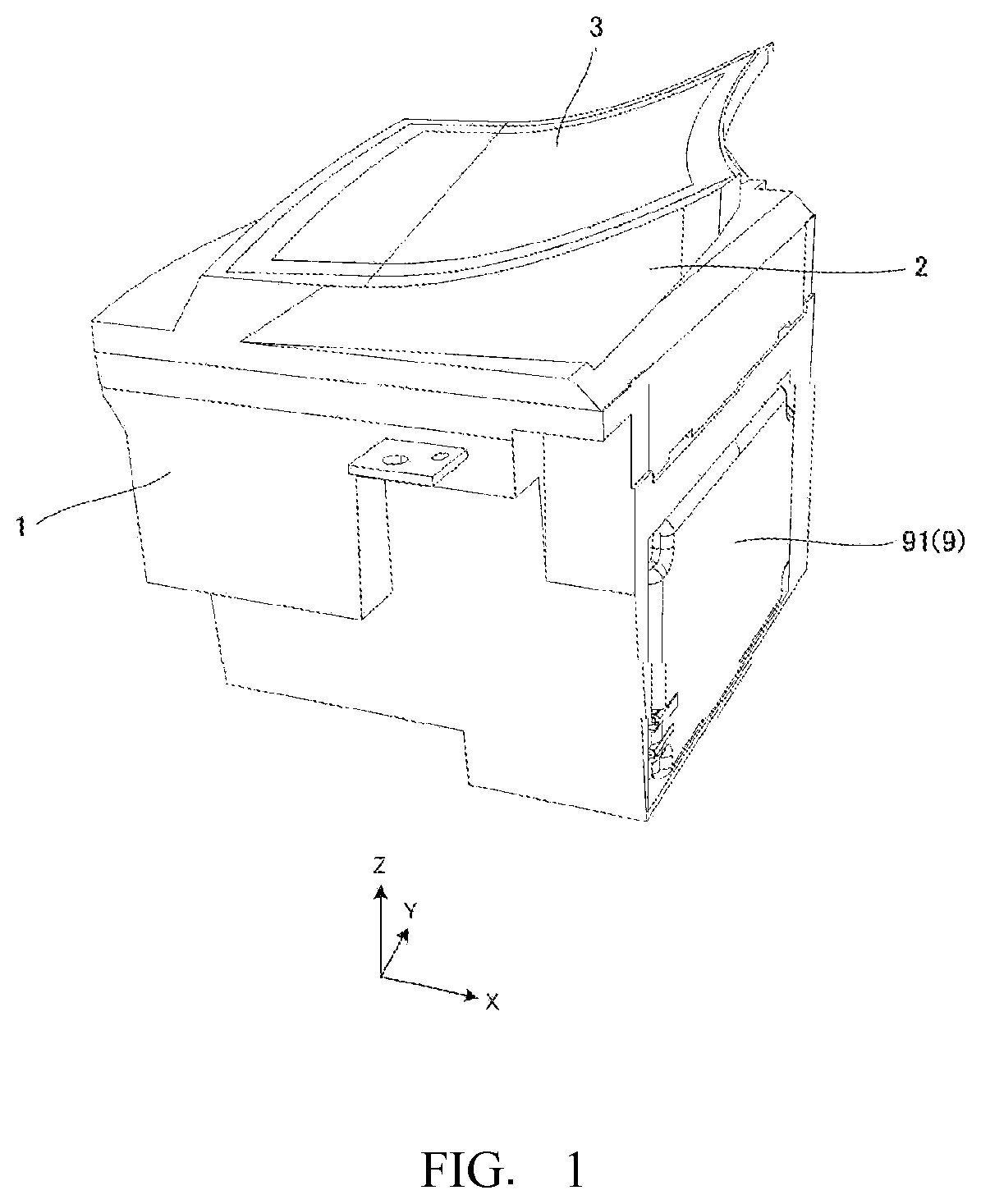 Patent US12541103 Figure 1 – Head-up display