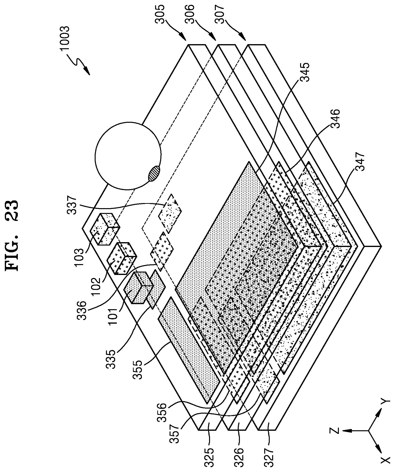 Patent US12541105 Figure 11 – Display device including light waveguide using meta structure and electronic device including the same