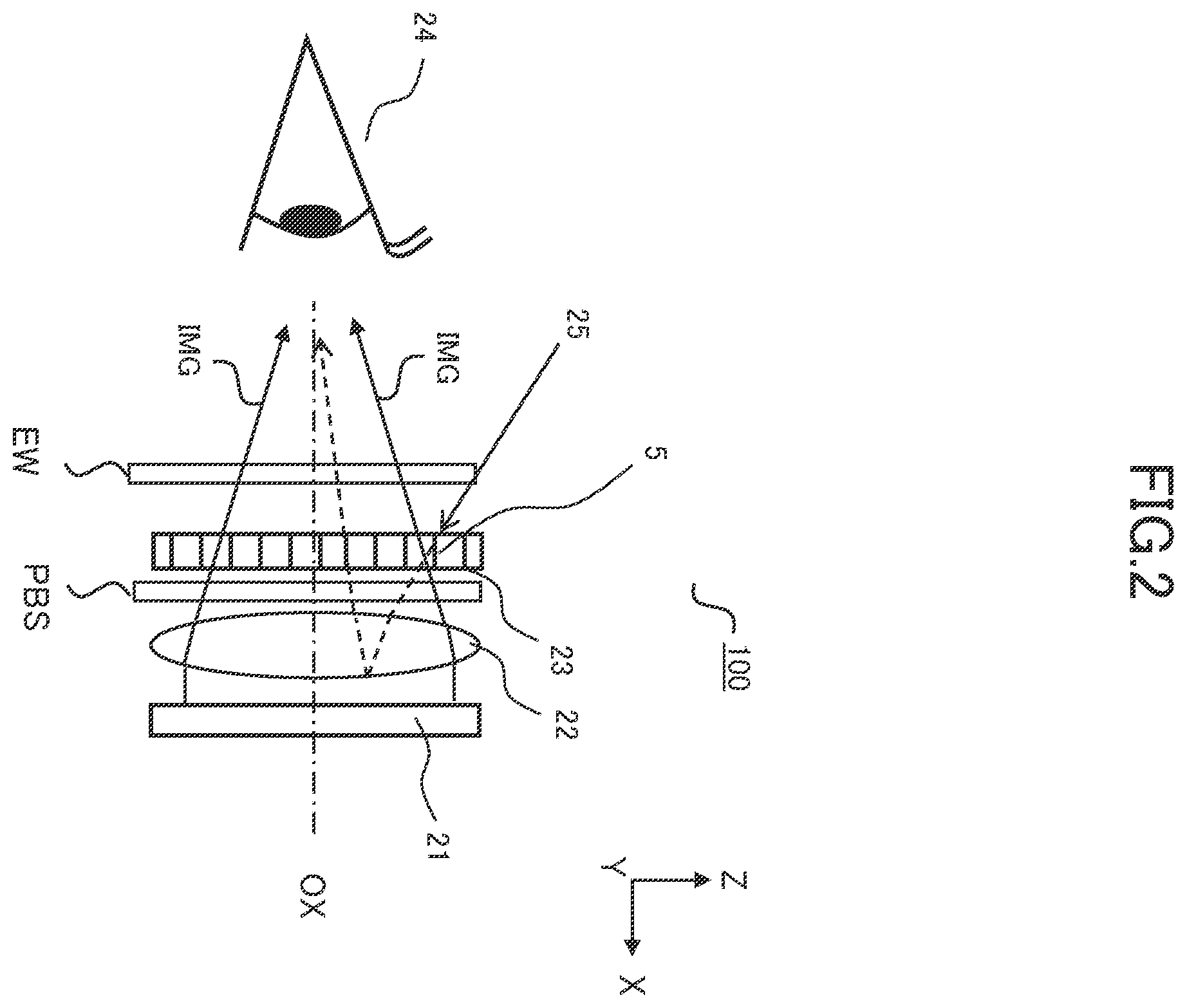 Patent US12541106 Figure 2 – Louver, head mounted display, and optical apparatus