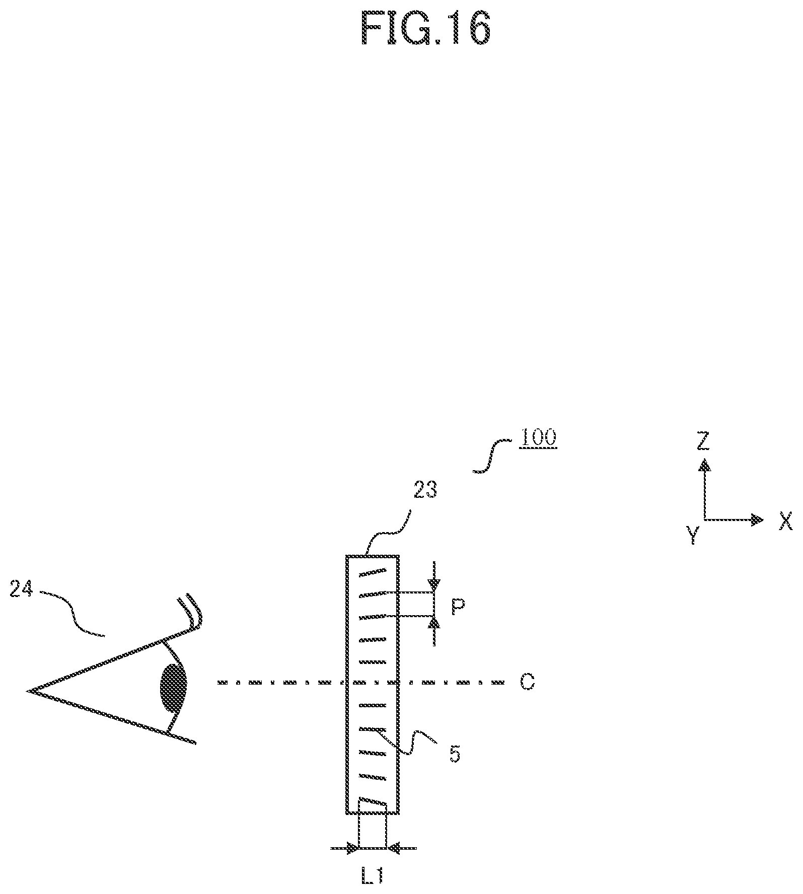 Patent US12541106 Figure 16 – Louver, head mounted display, and optical apparatus