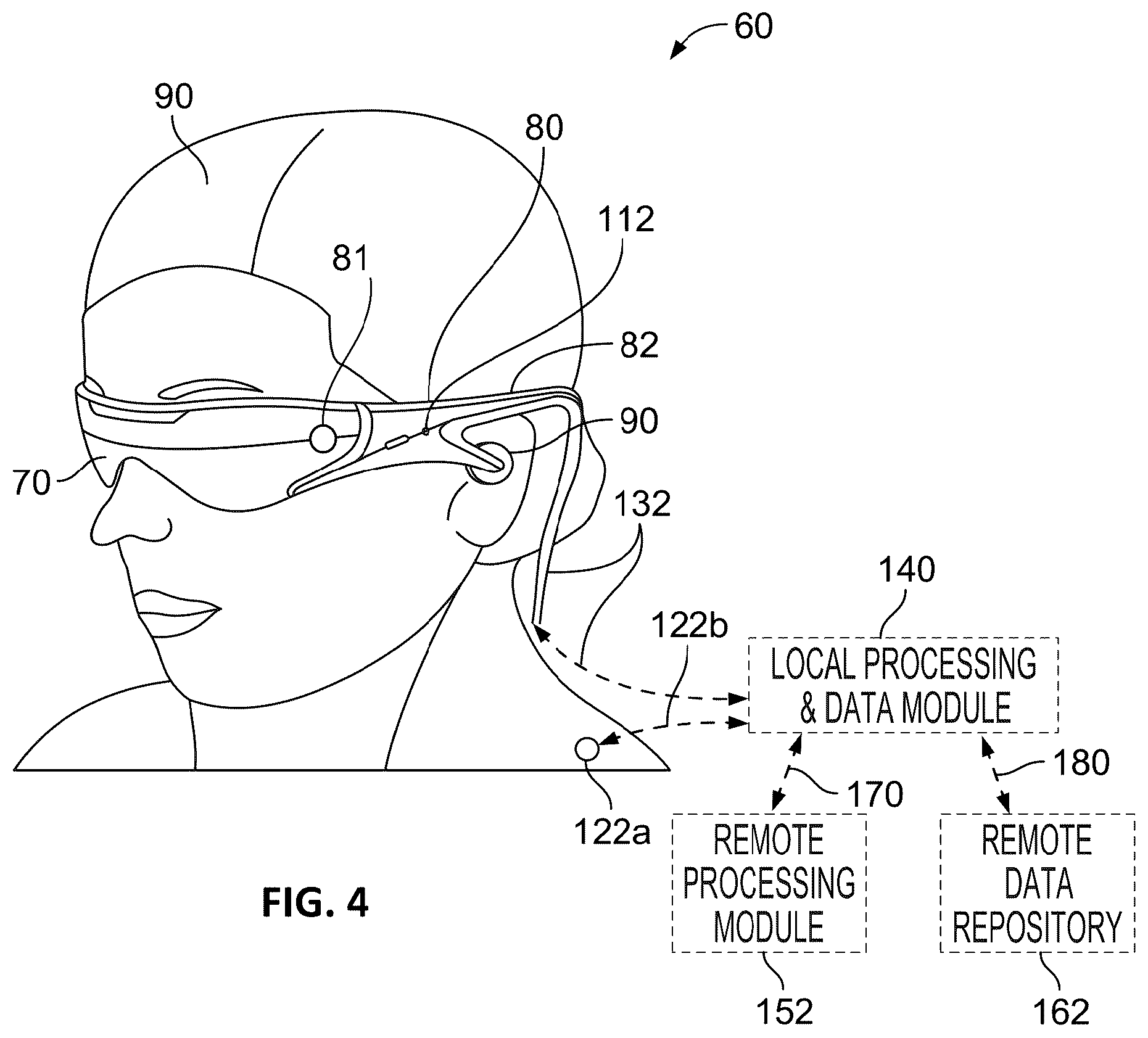 Patent US12541109 Figure 4 – Plenoptic camera measurement and calibration of head-mounted displays