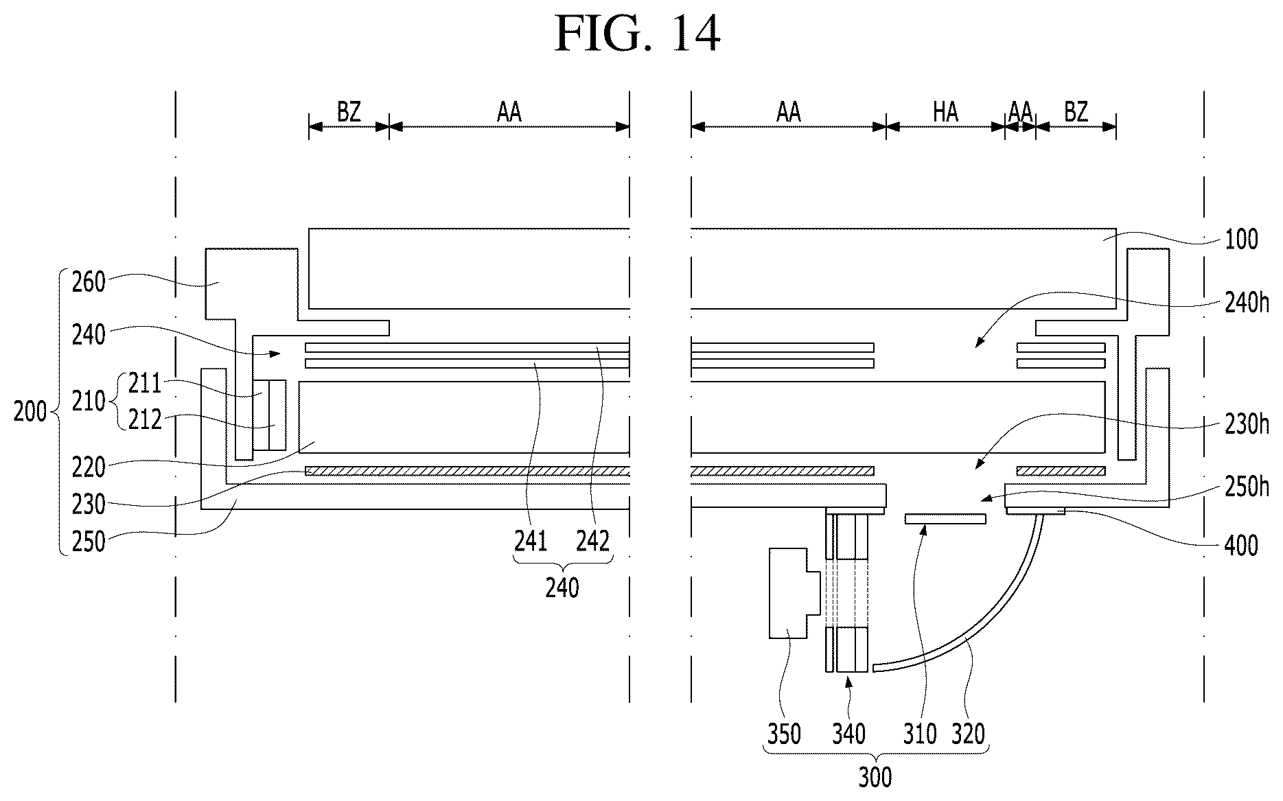 Patent US12541131 Figure 8 – Display apparatus having a liquid crystal panel and an optical module
