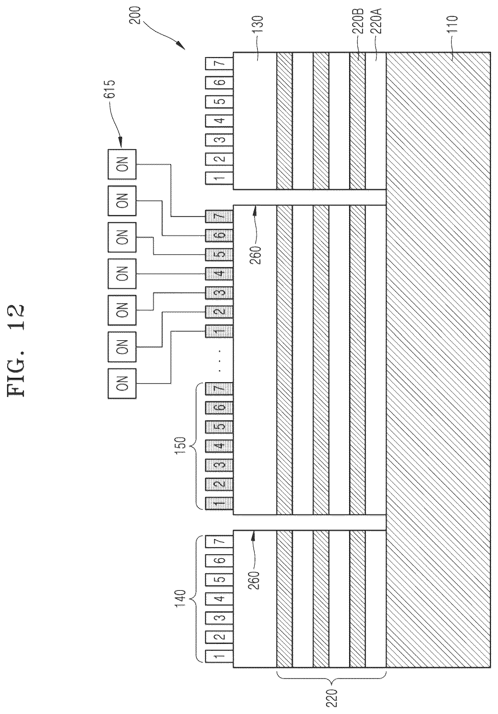 Patent US12541133 Figure 12 – Spatial light modulators, methods of driving and manufacturing the same, and apparatuses including the spatial light modulators