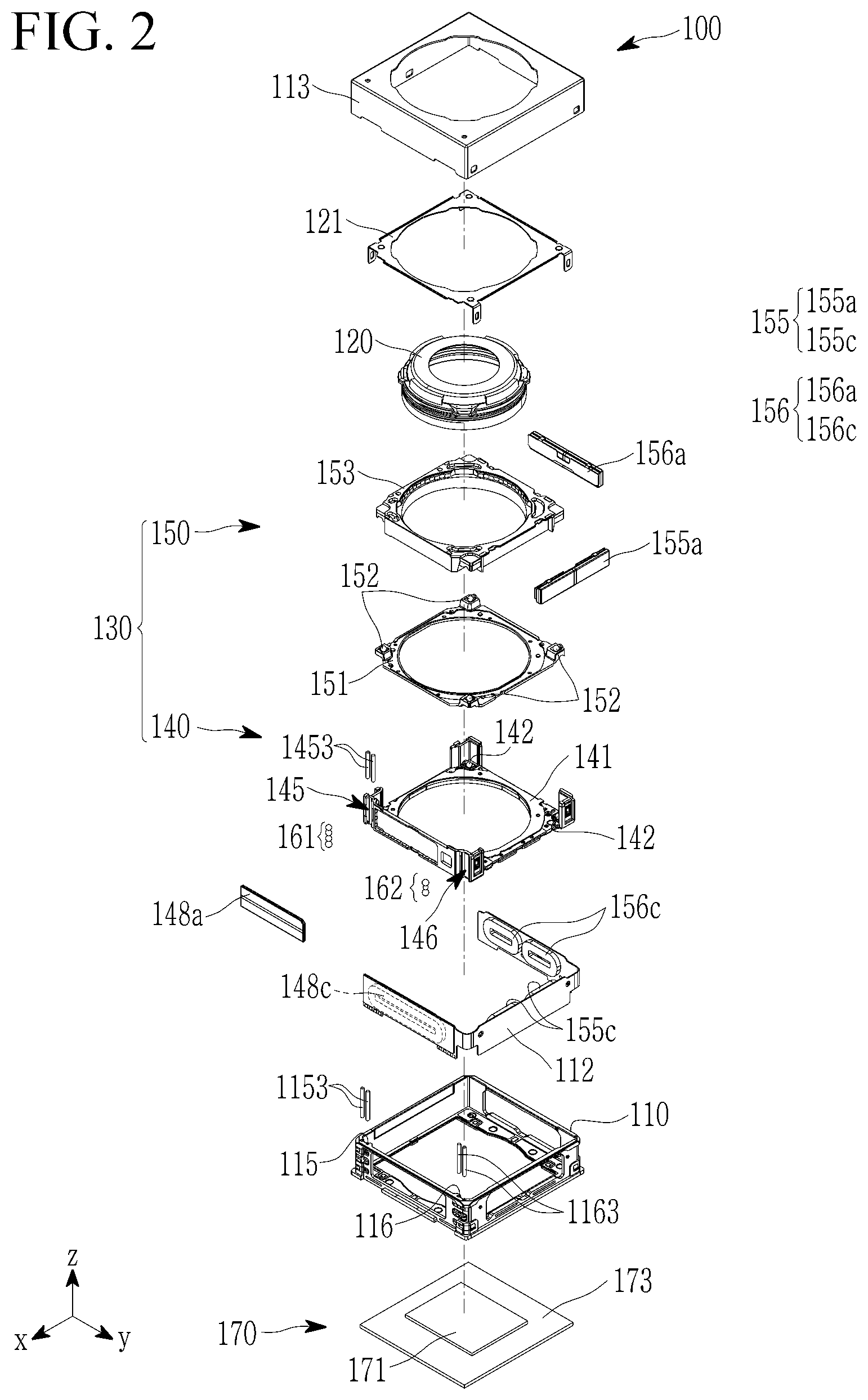 Patent US12541140 Figure 2 – Camera module