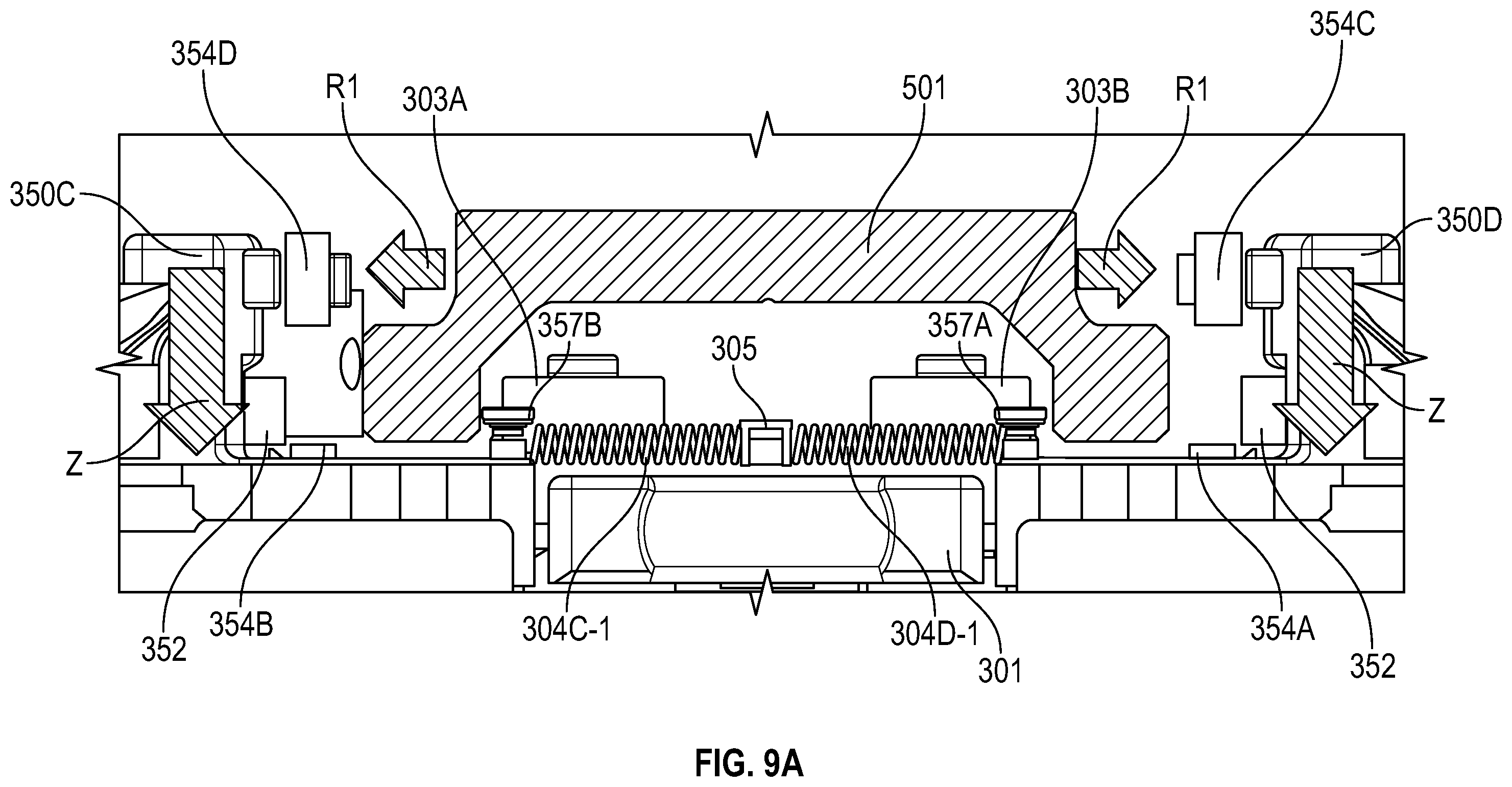 Patent US12541141 Figure 10 – Carriage system