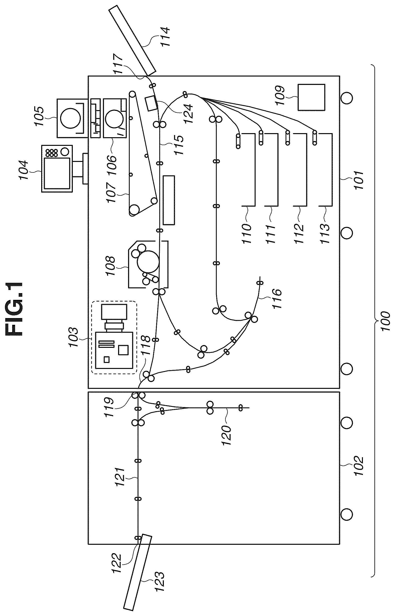 Patent US12541164 Figure 1 – Image forming apparatus, method for controlling image forming apparatus, and storage medium