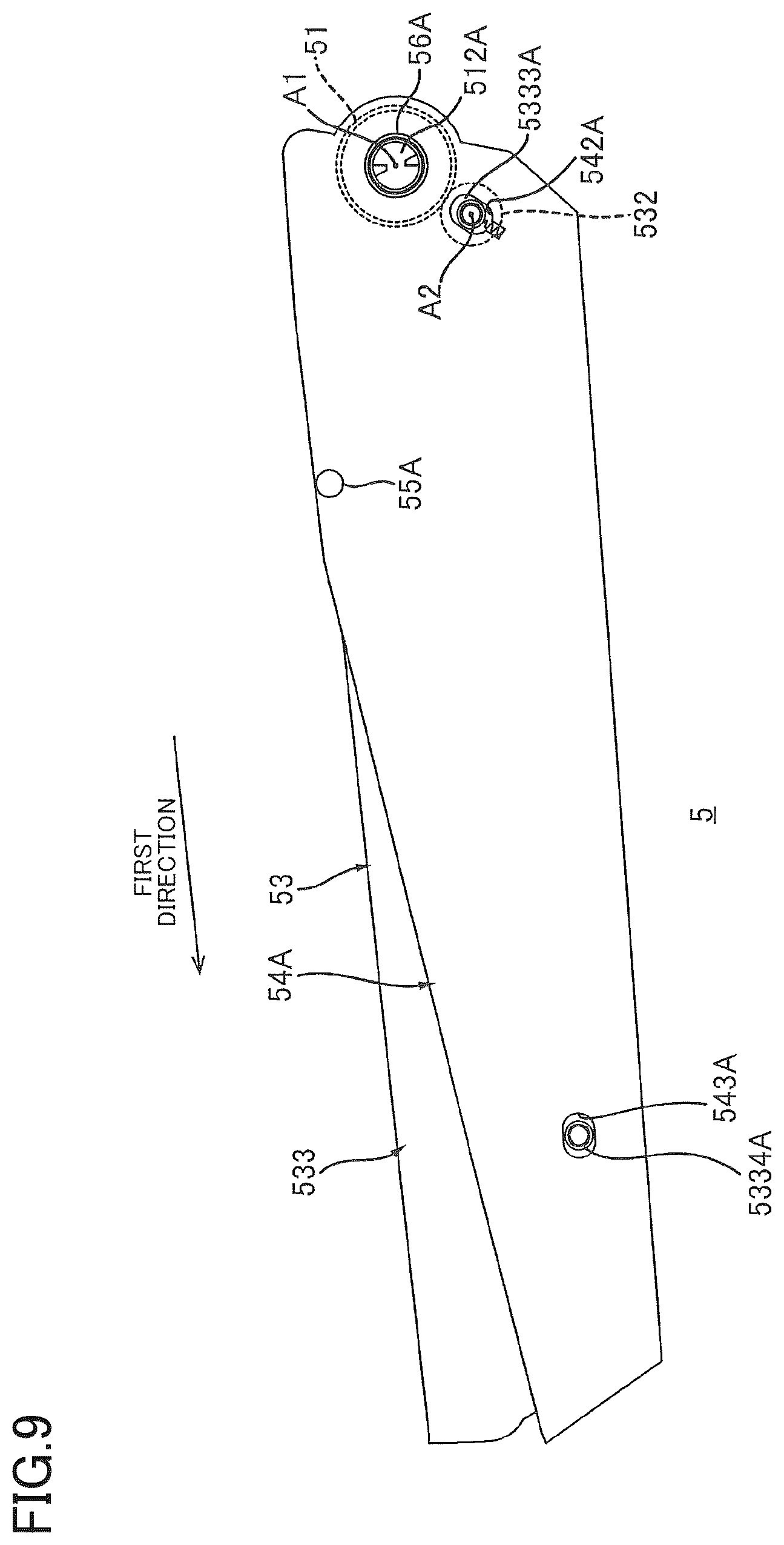 Patent US12541166 Figure 9 – Image forming device having drawer