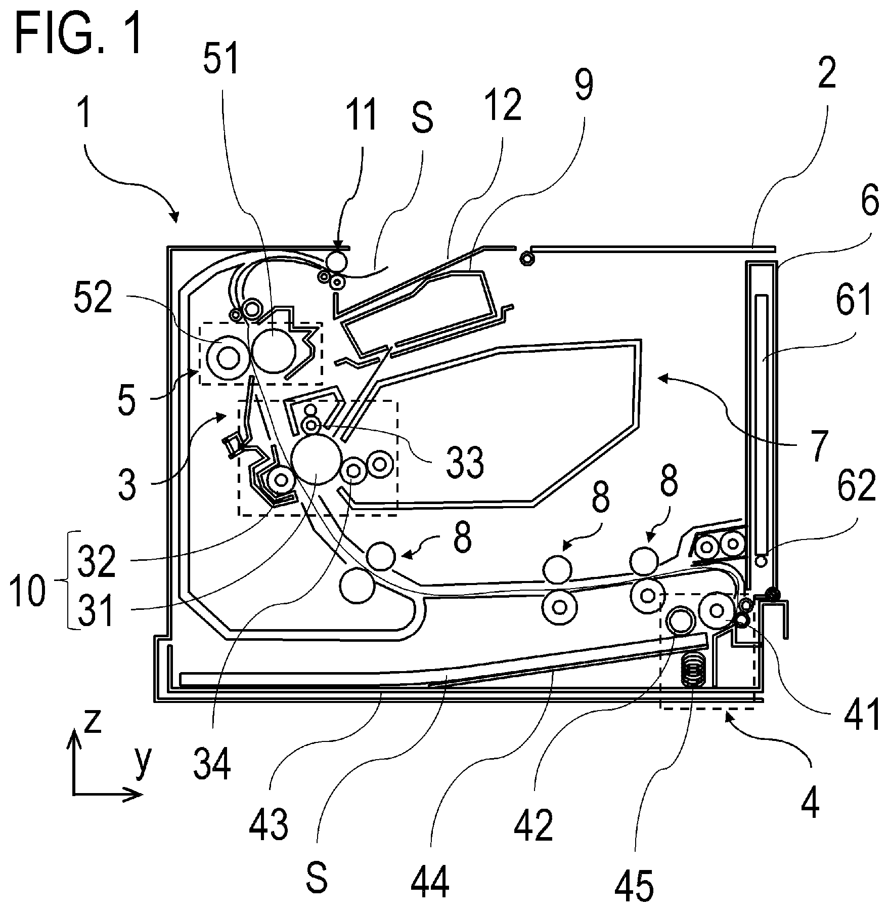 Patent US12541169 Figure 1 – Image forming apparatus